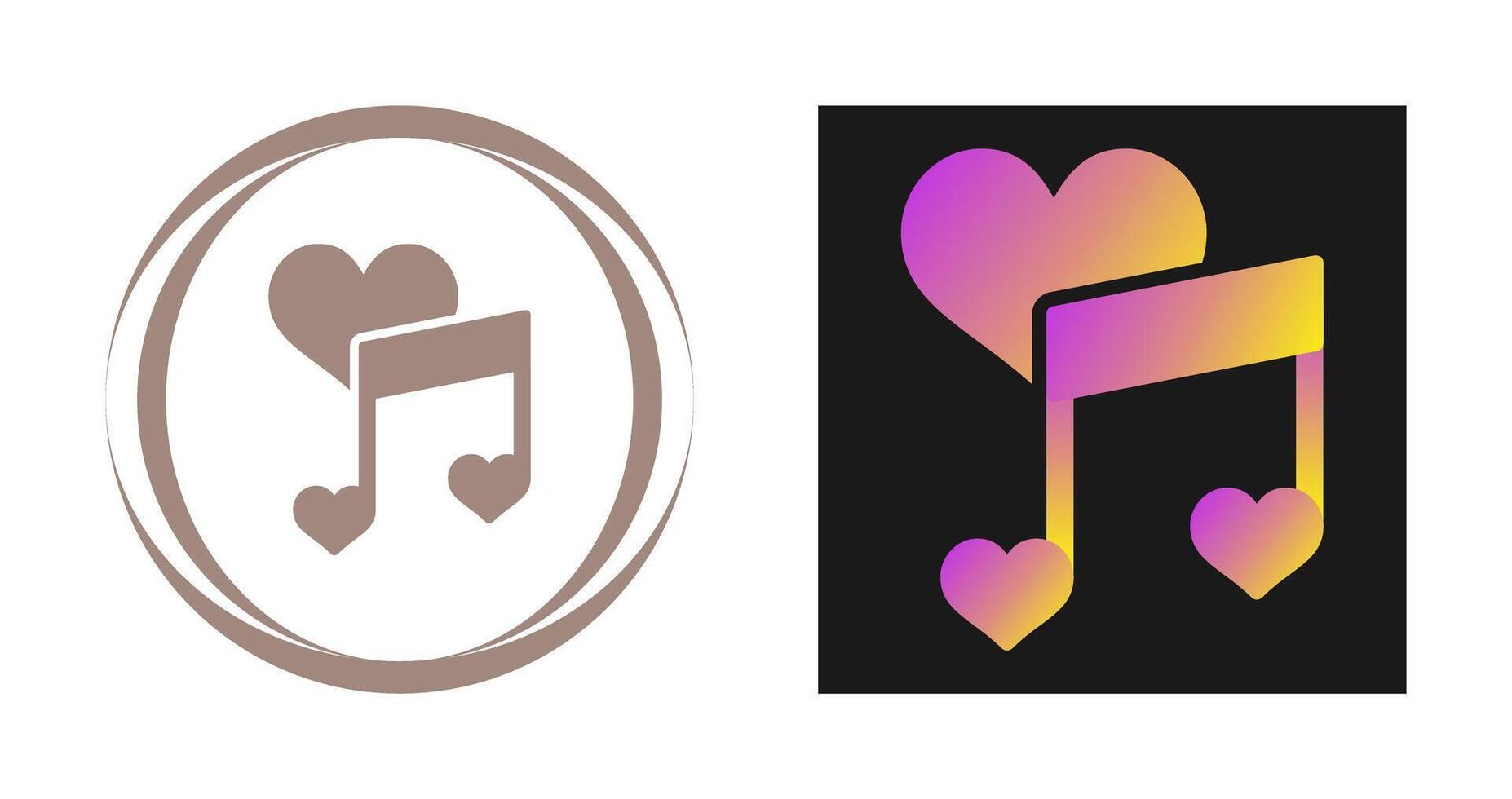Love songs Vector Icon