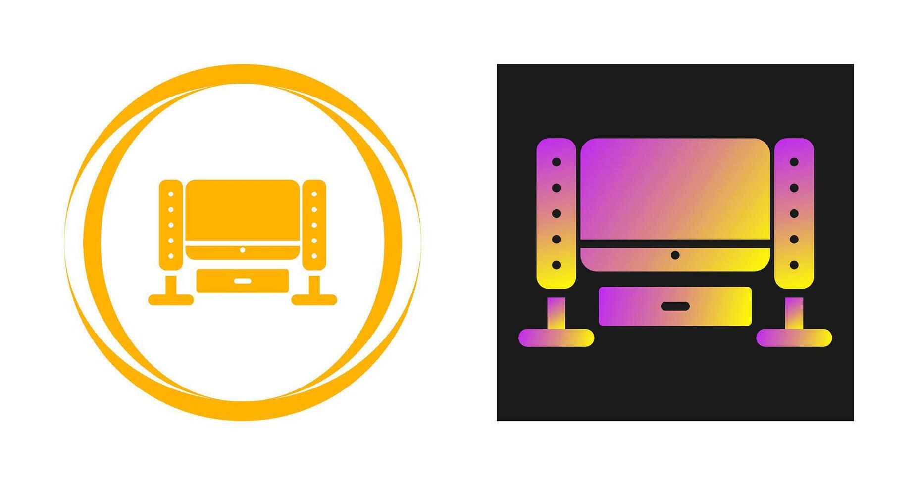 Home Theater System Vector Icon