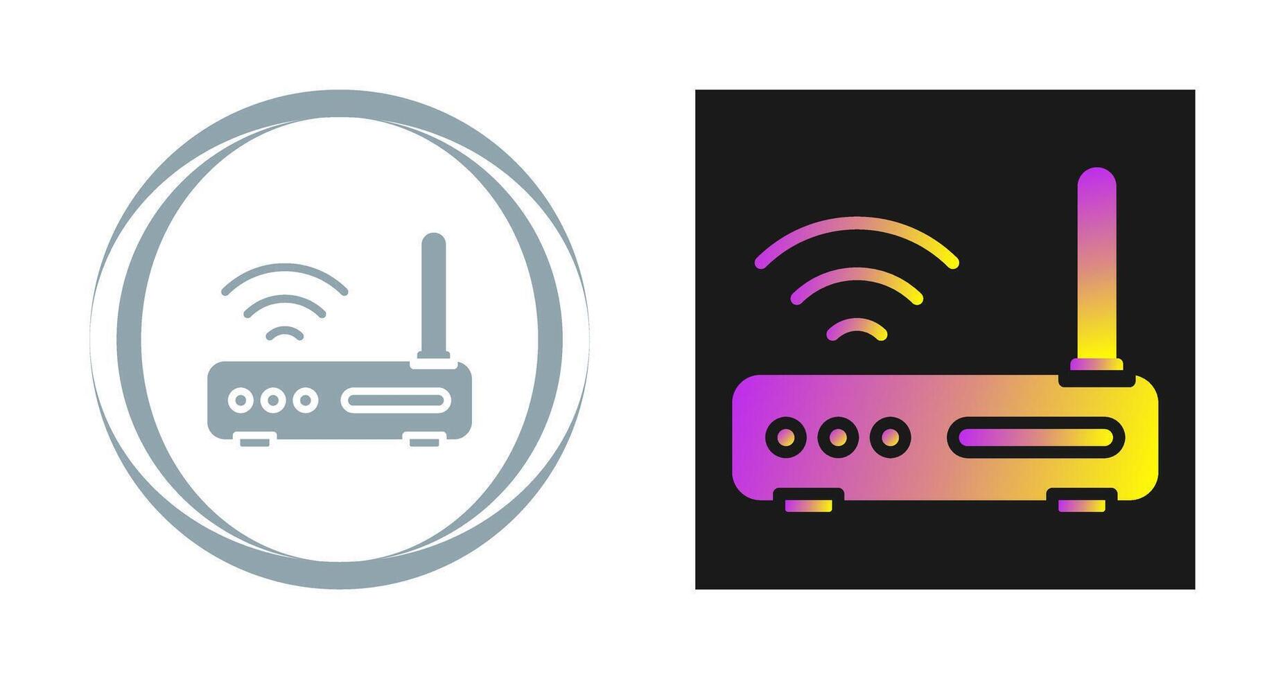 Wi-Fi Router Vector Icon