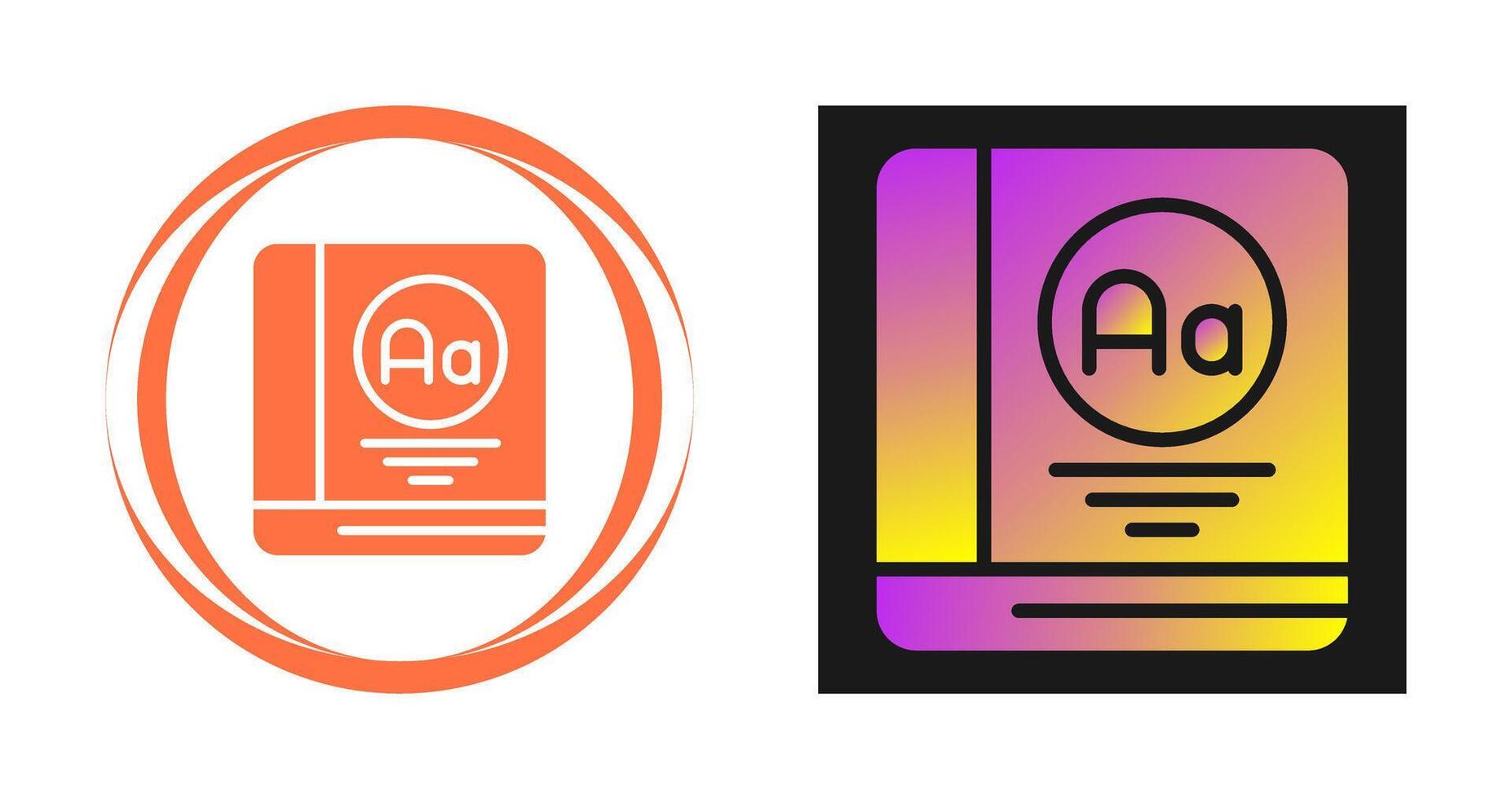 Dictionary Vector Icon