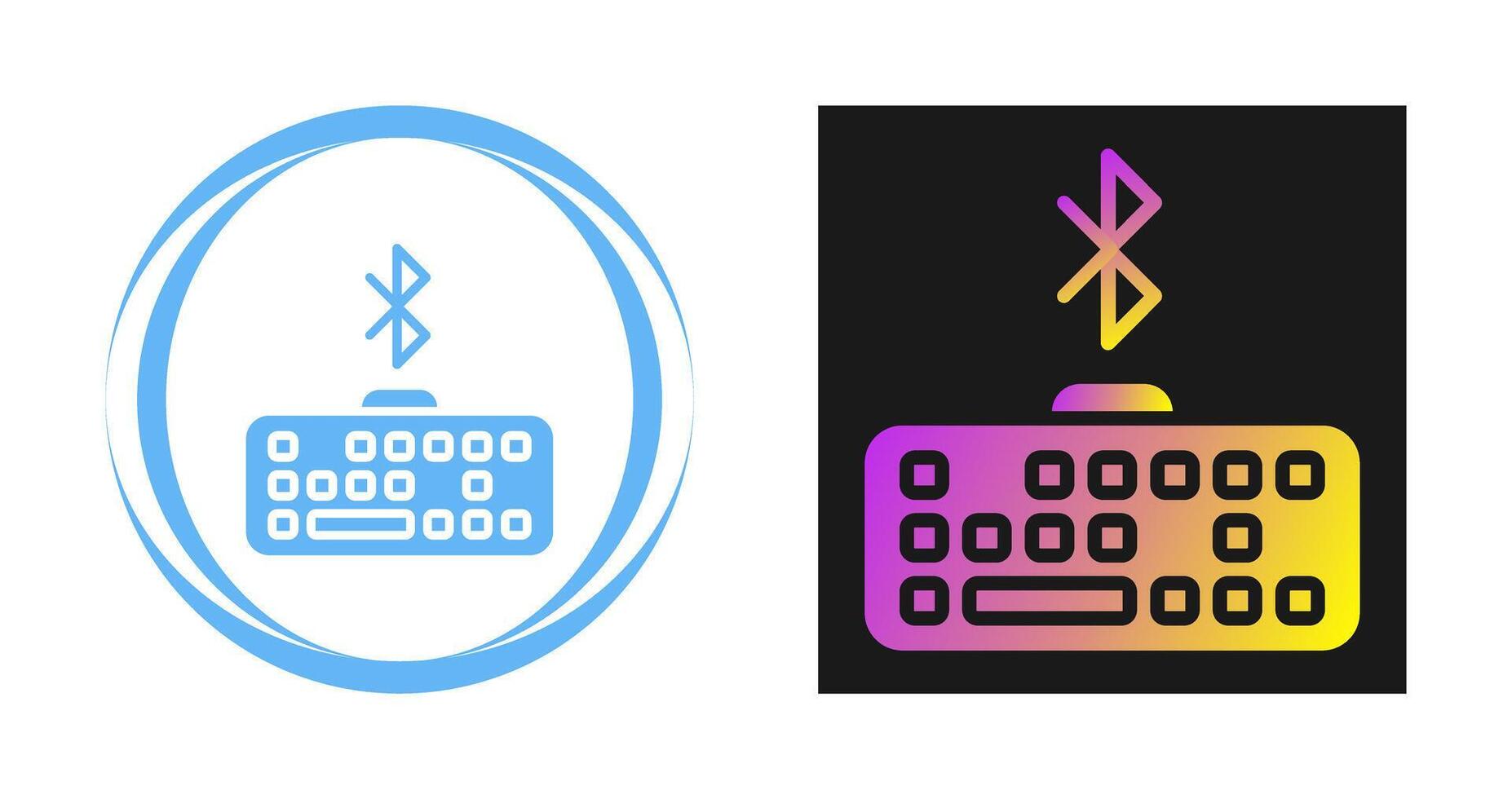 Bluetooth Keyboard Vector Icon