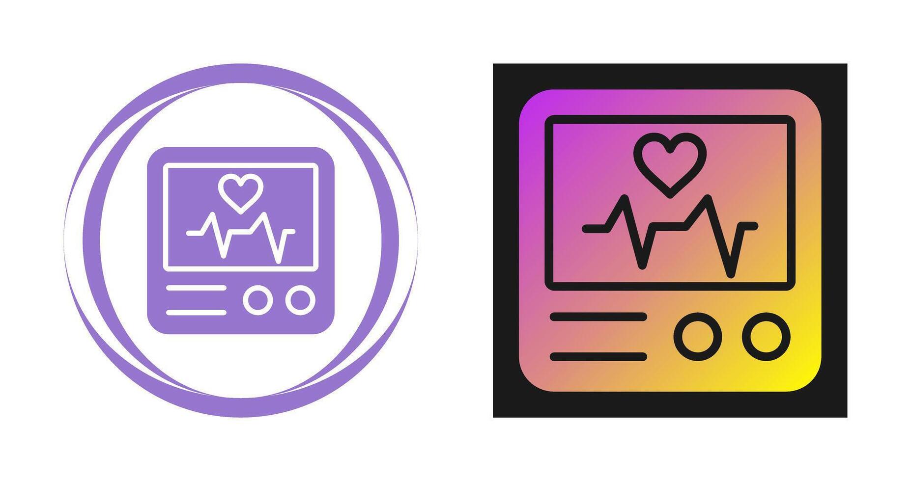 Heart Rate Monitor Vector Icon
