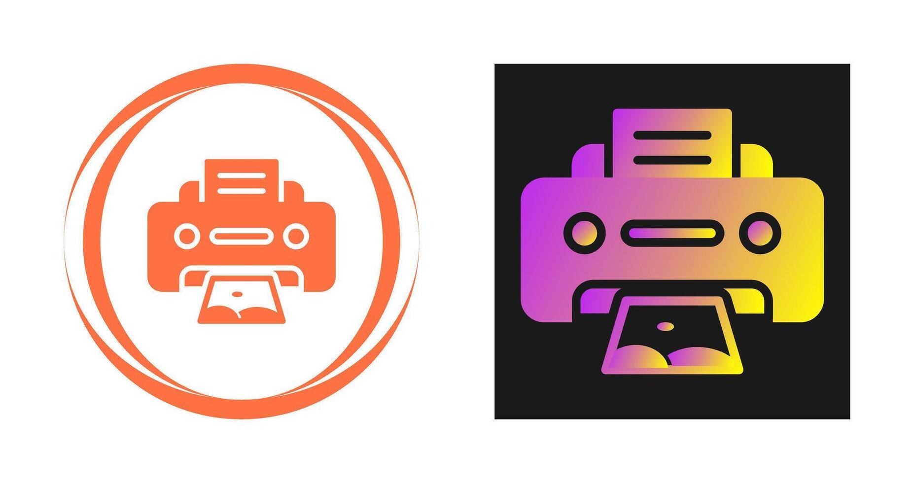 Photo Printer Vector Icon