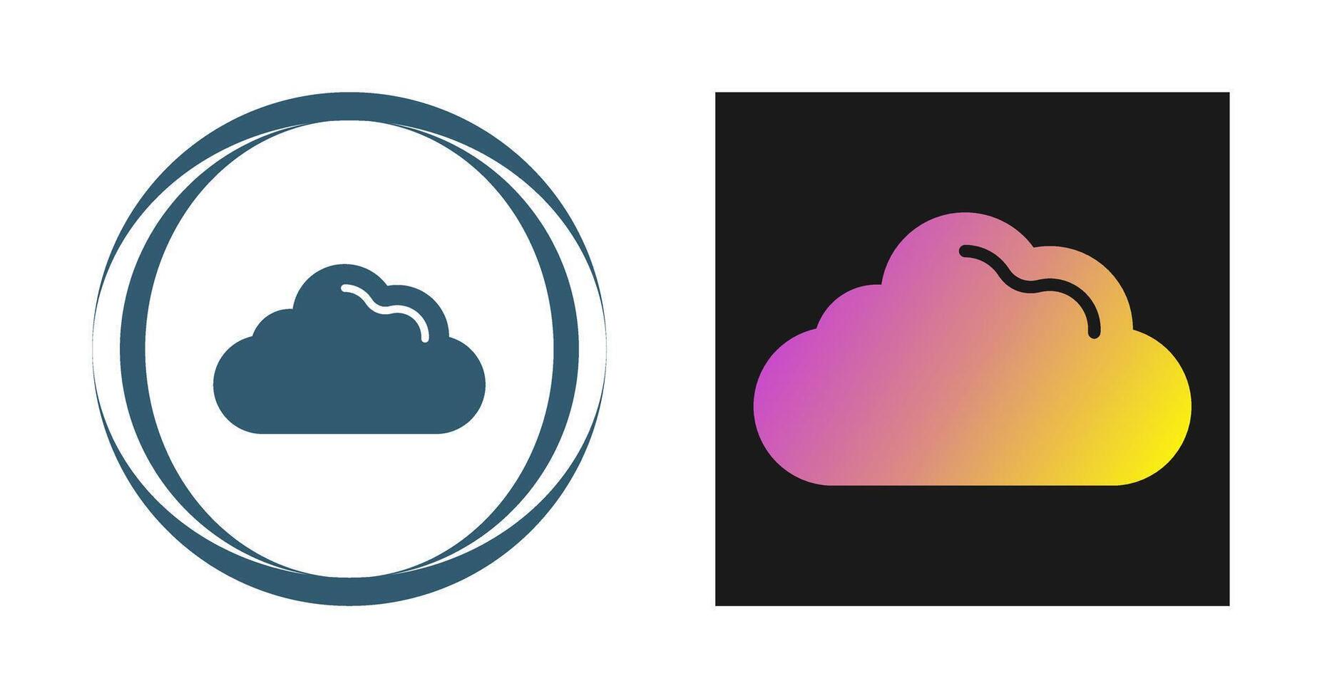 icono de vector de nube