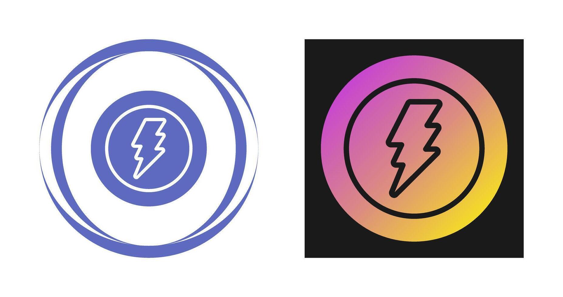 Lightning bolt Vector Icon