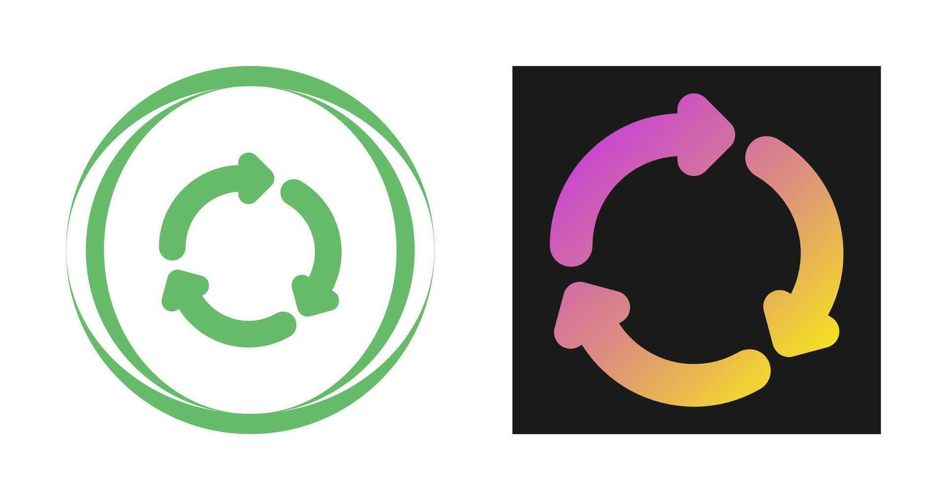 Recycling symbol Vector Icon