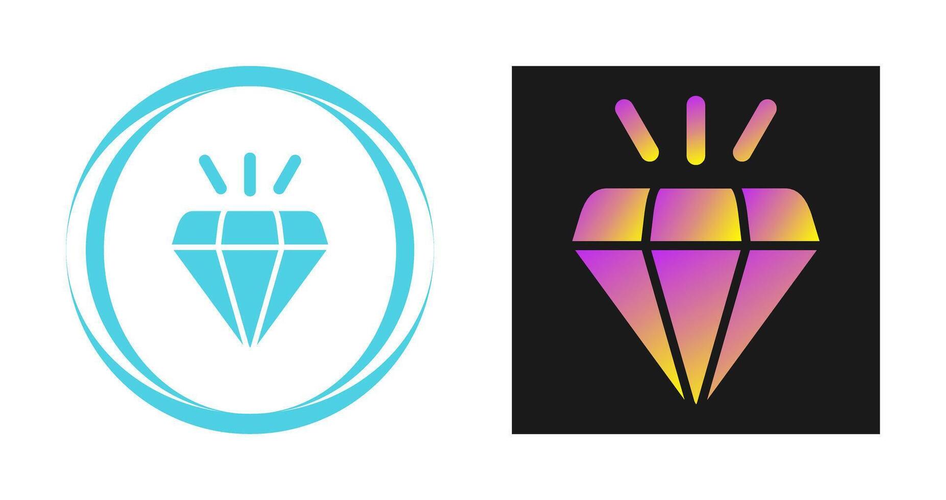 icono de vector de diamante