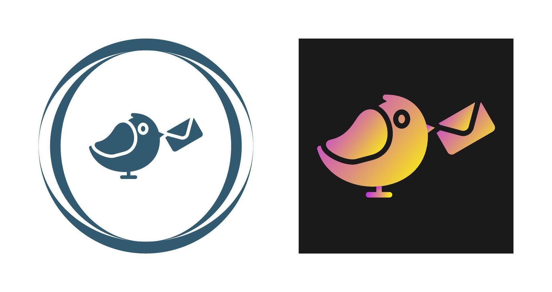 Carrier Pigeon Vector Icon