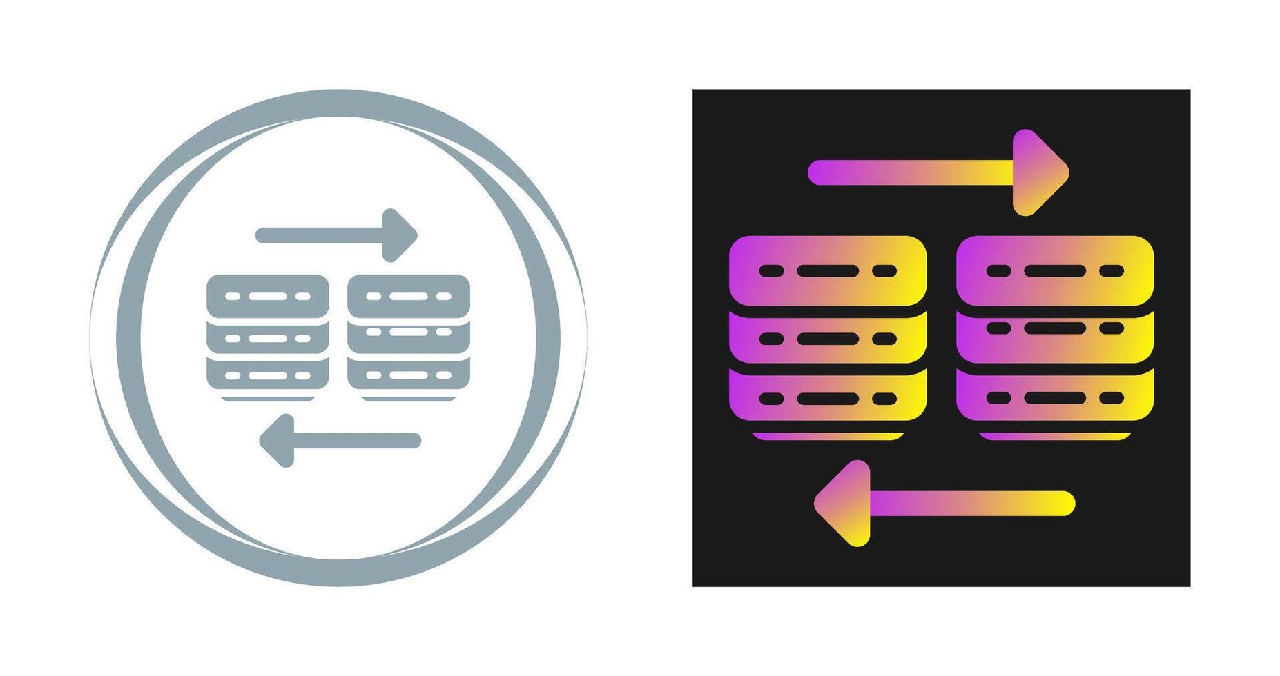 nube migración vector icono