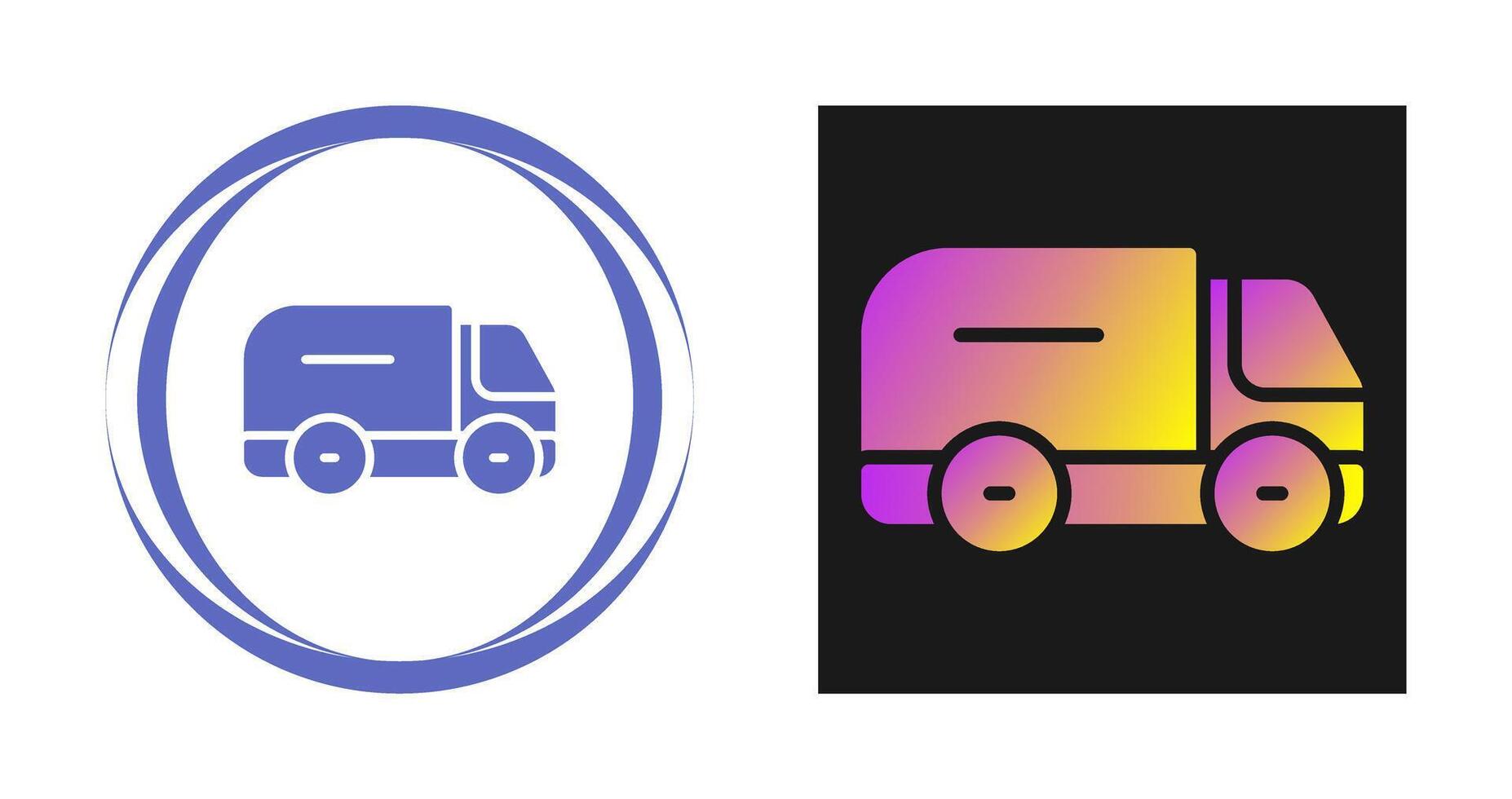 Truck Side Vector Icon