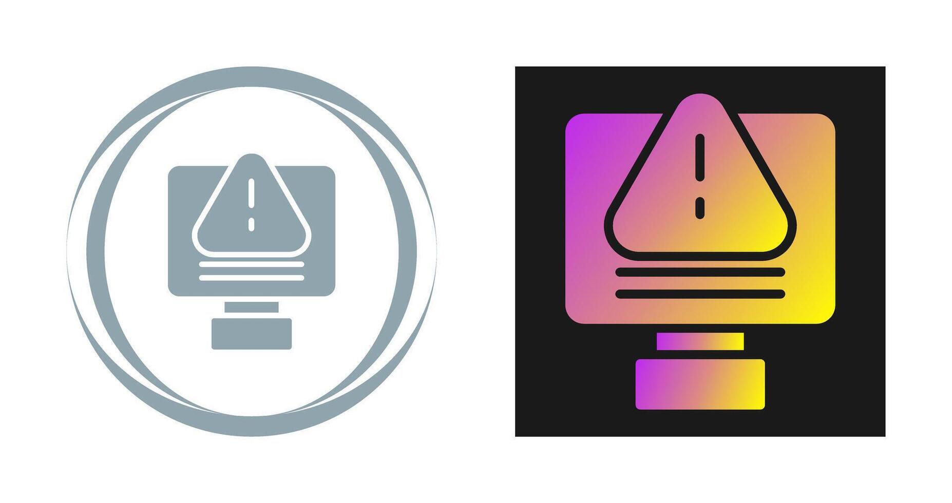 IT System Failure Vector Icon