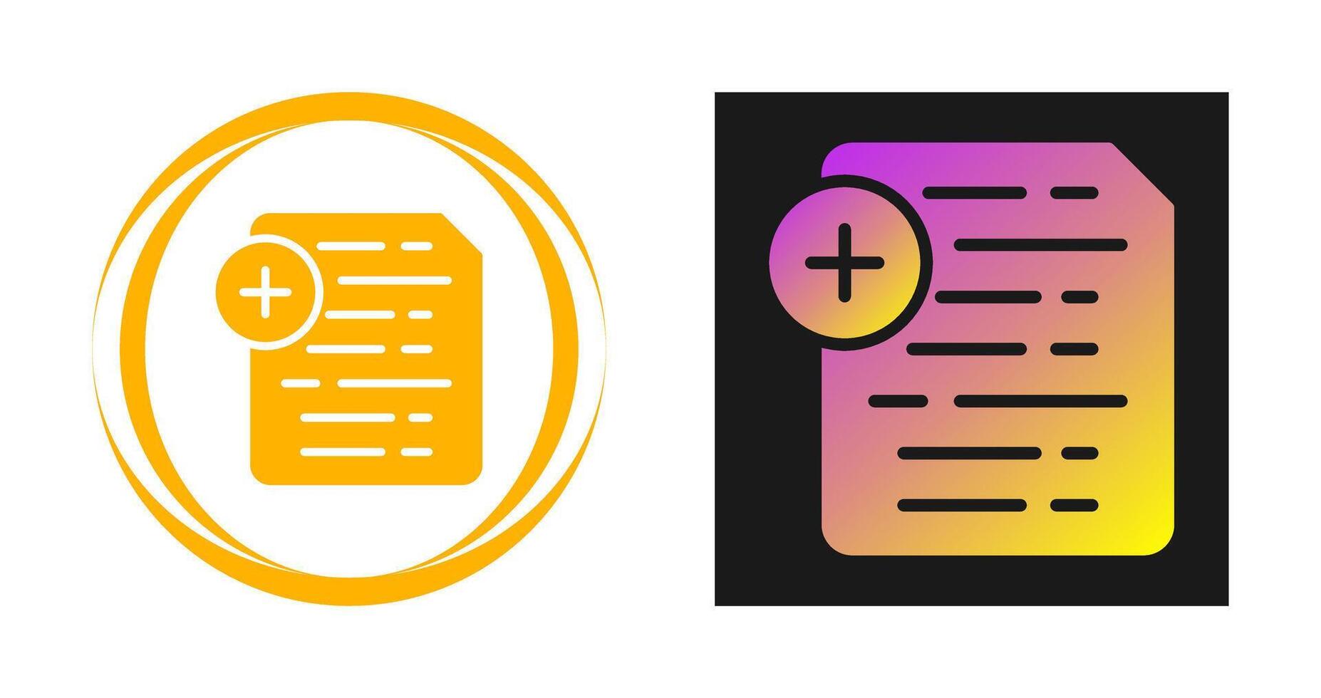 Document Insert Icon Vector Icon