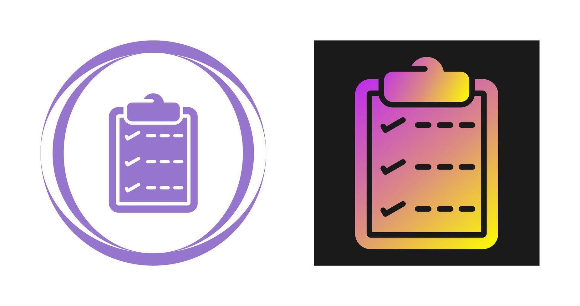 Task list with checkmarks Vector Icon
