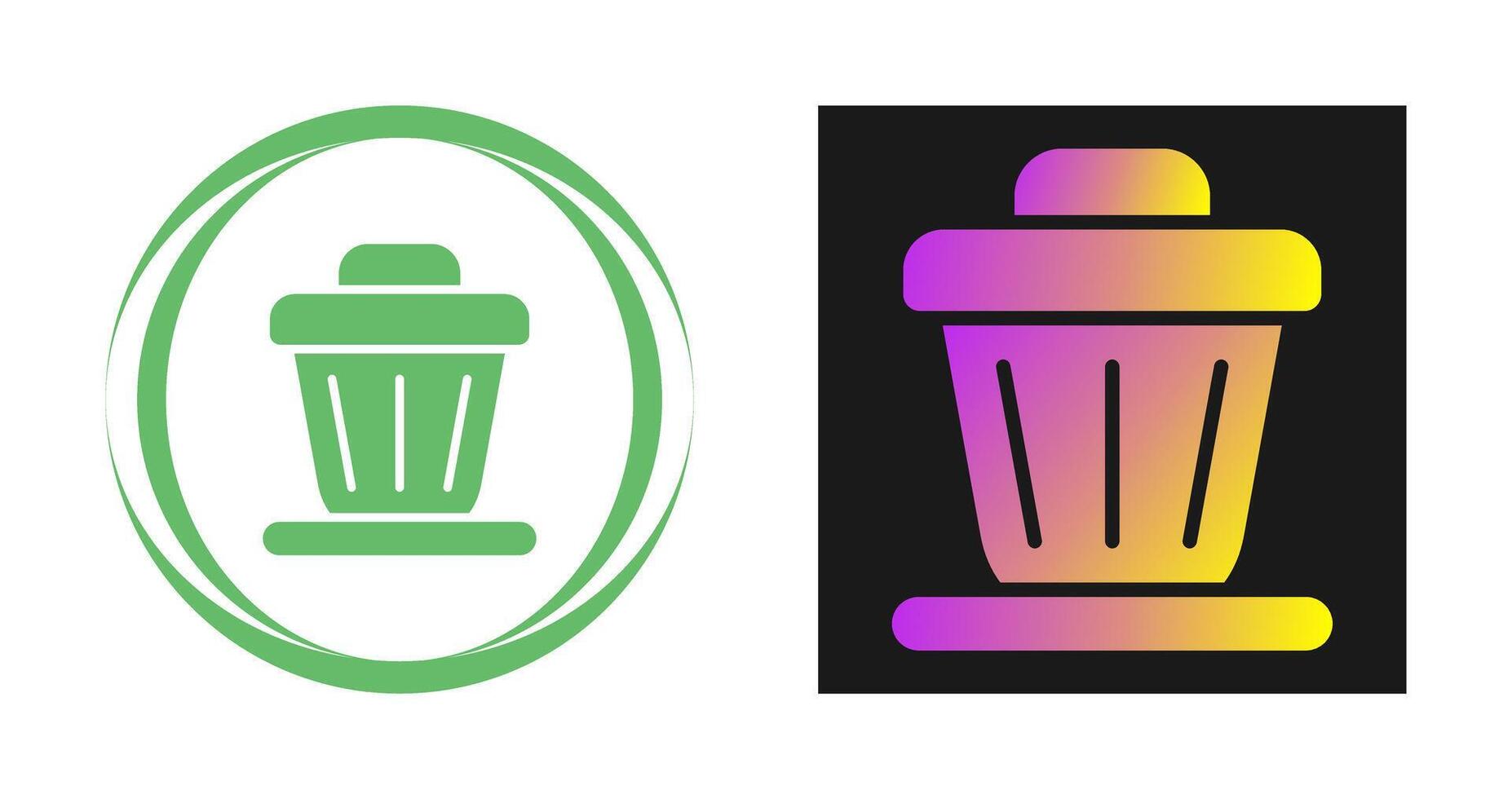 Trash bin Vector Icon