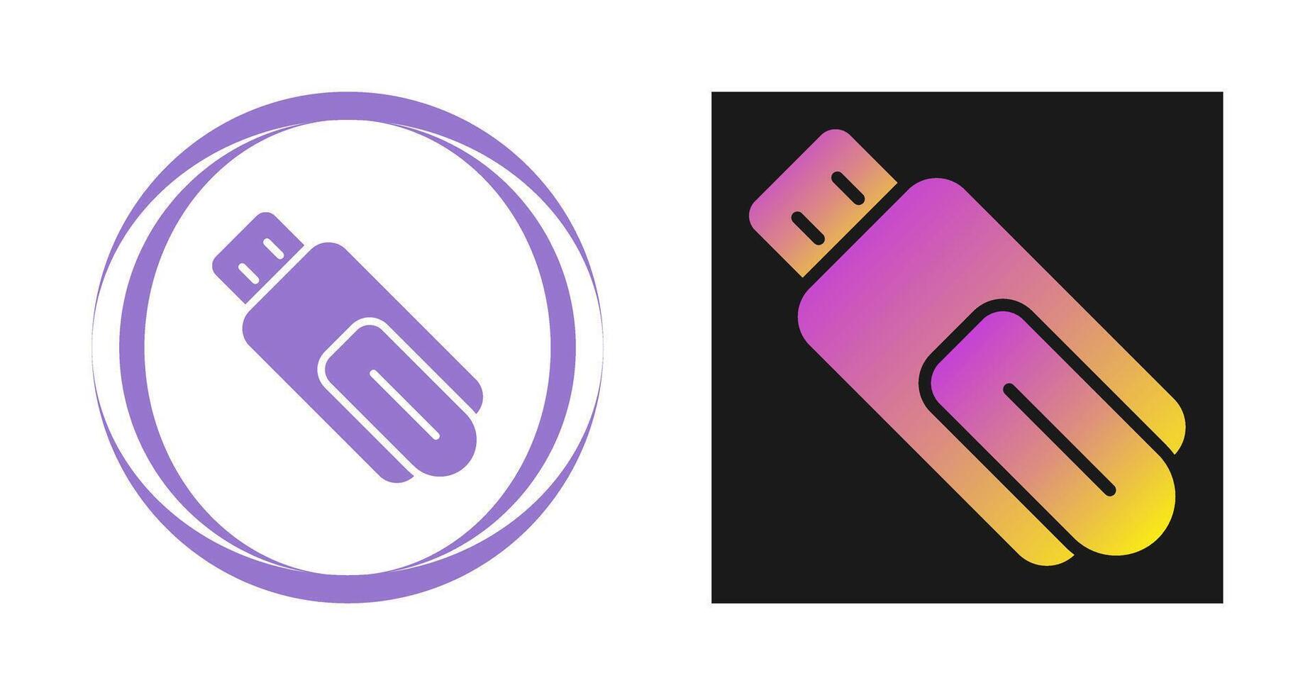 USB Flash Drive Vector Icon