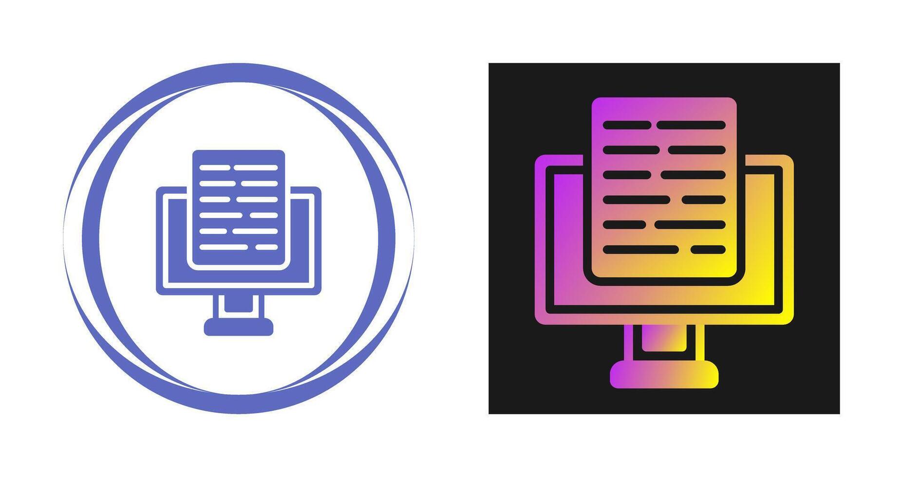 Document Presentation Vector Icon