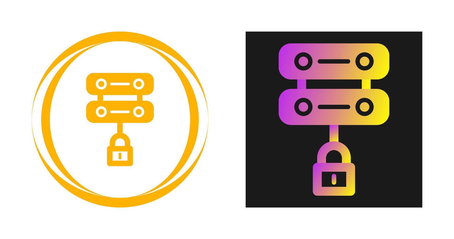 servidor seguridad vector icono