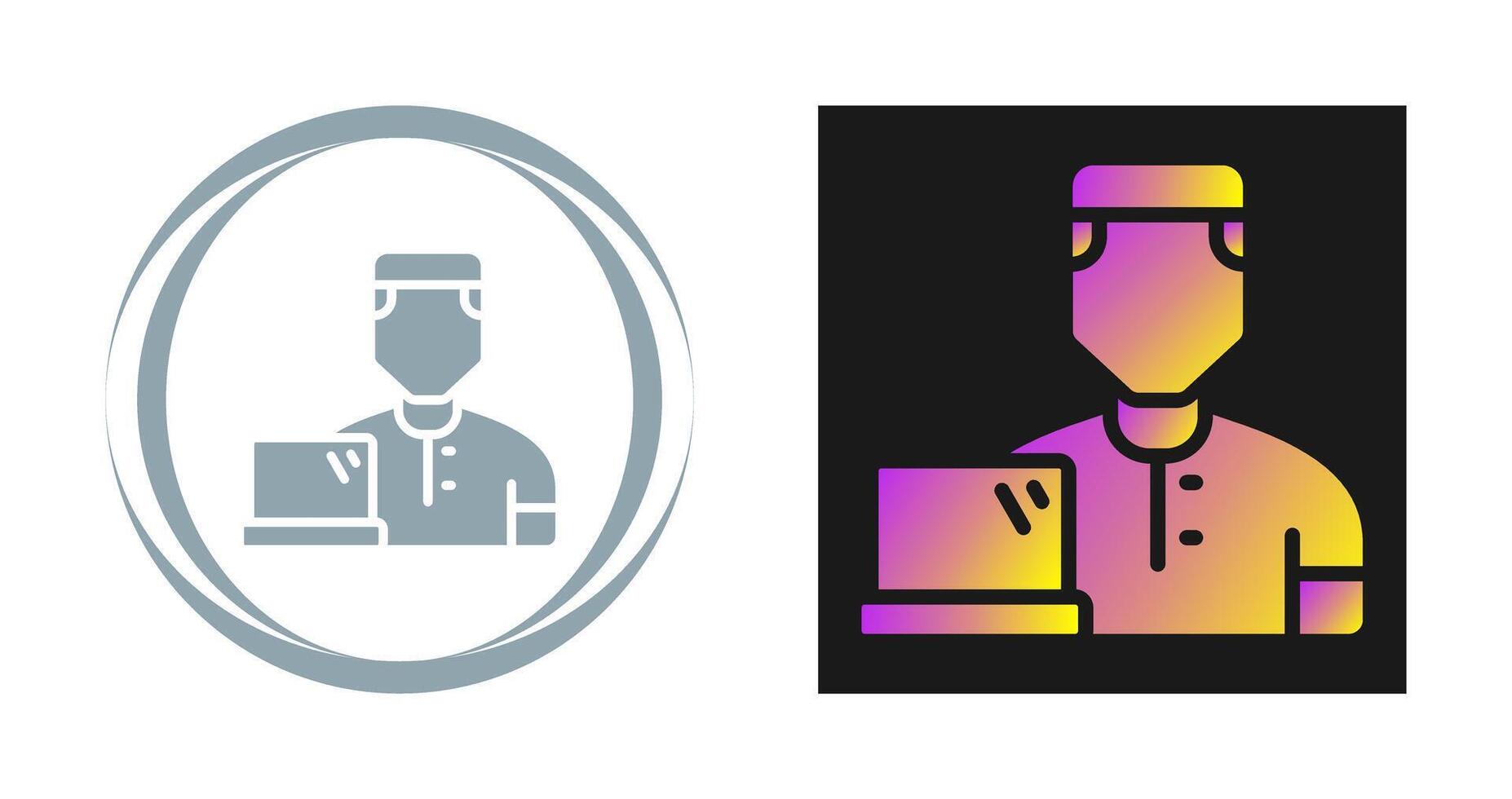 User Working Vector Icon