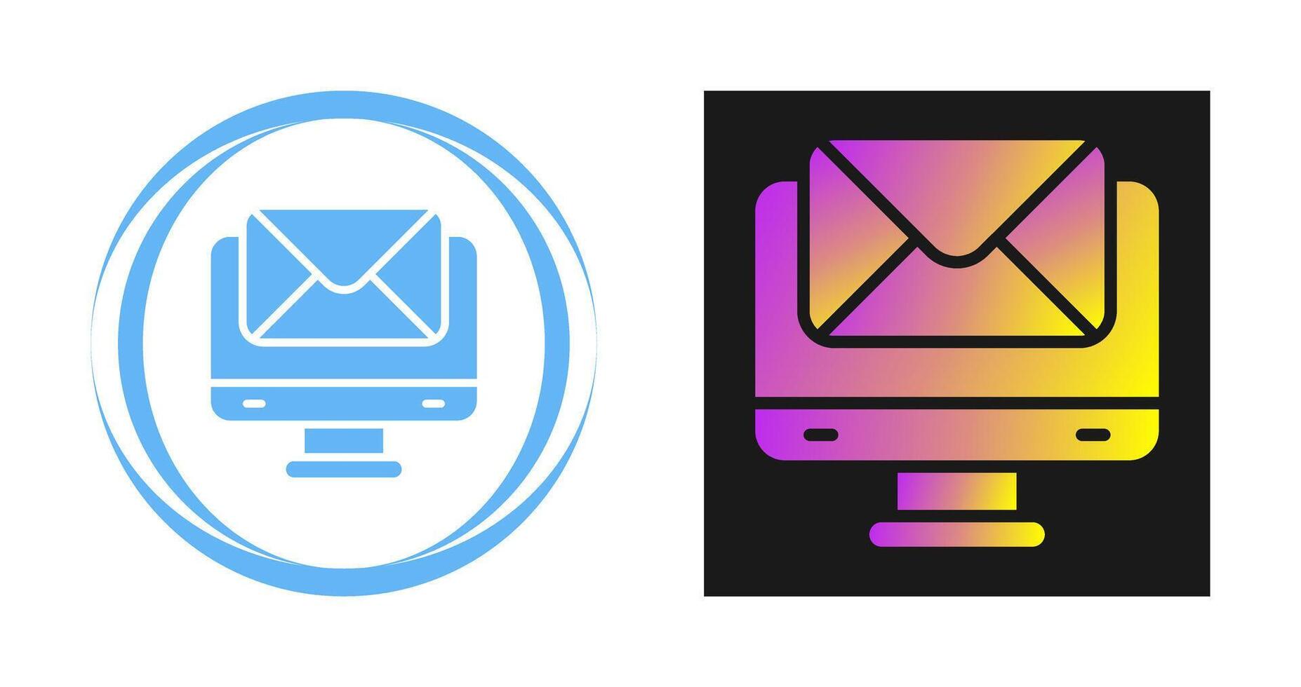 icono de vector de alojamiento de correo electrónico