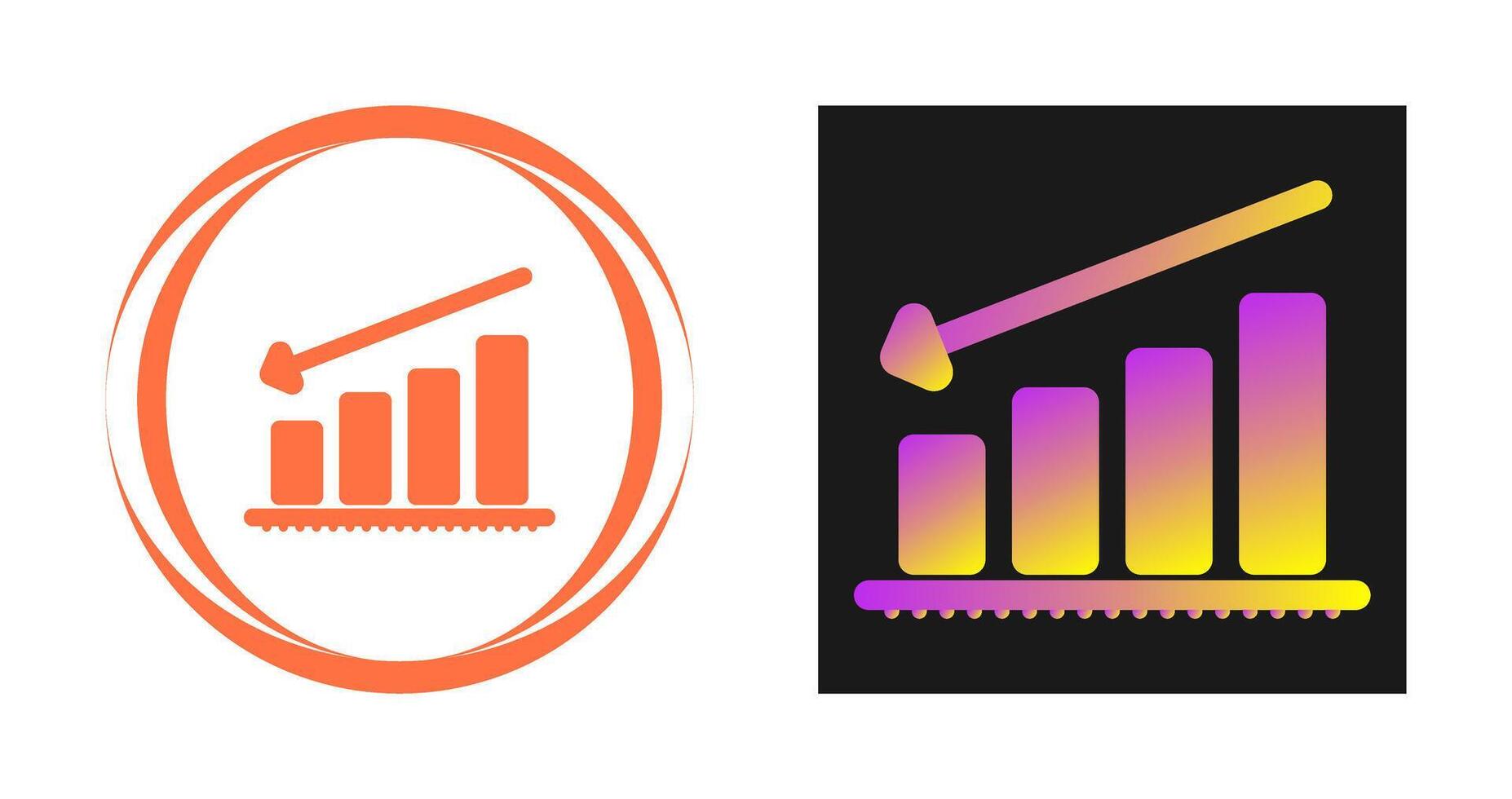 Chart Decreasing Vector Icon