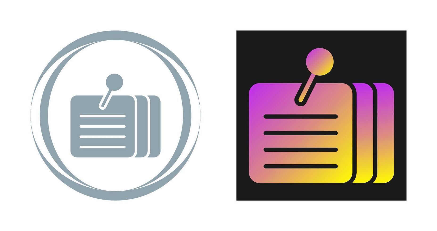 Memo Vector Icon