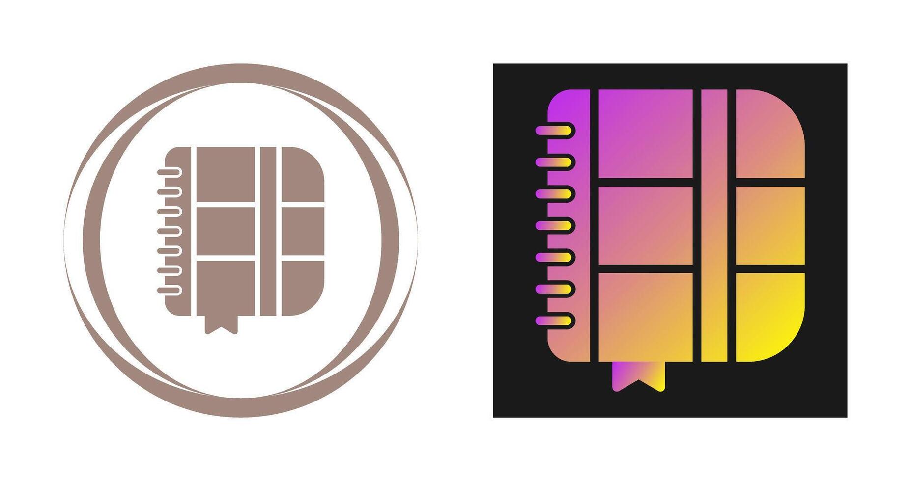 Notebook Vector Icon