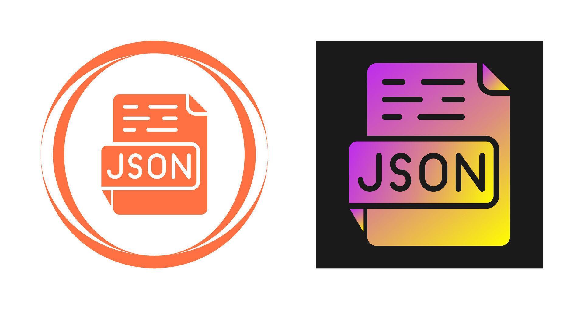 JSON Vector Icon 39998637 Vector Art at Vecteezy
