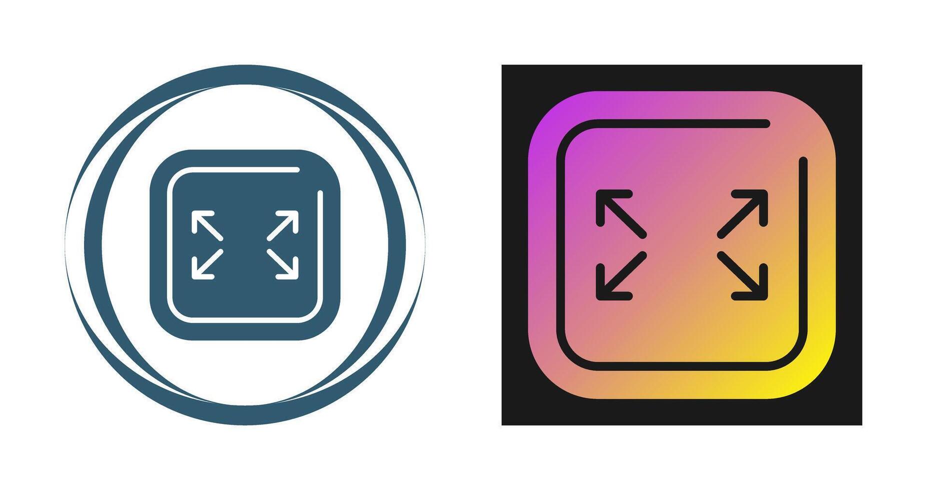 Fullscreen Square Vector Icon