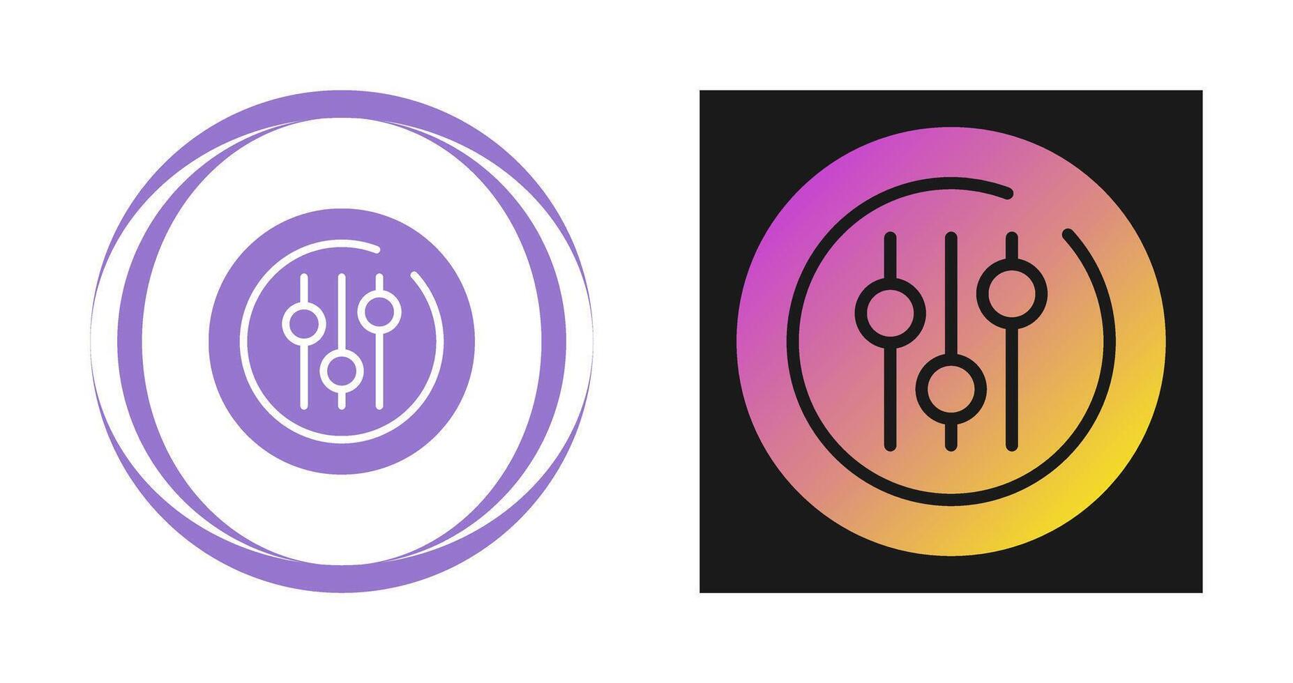 Audio Equalizer Circle Vector Icon