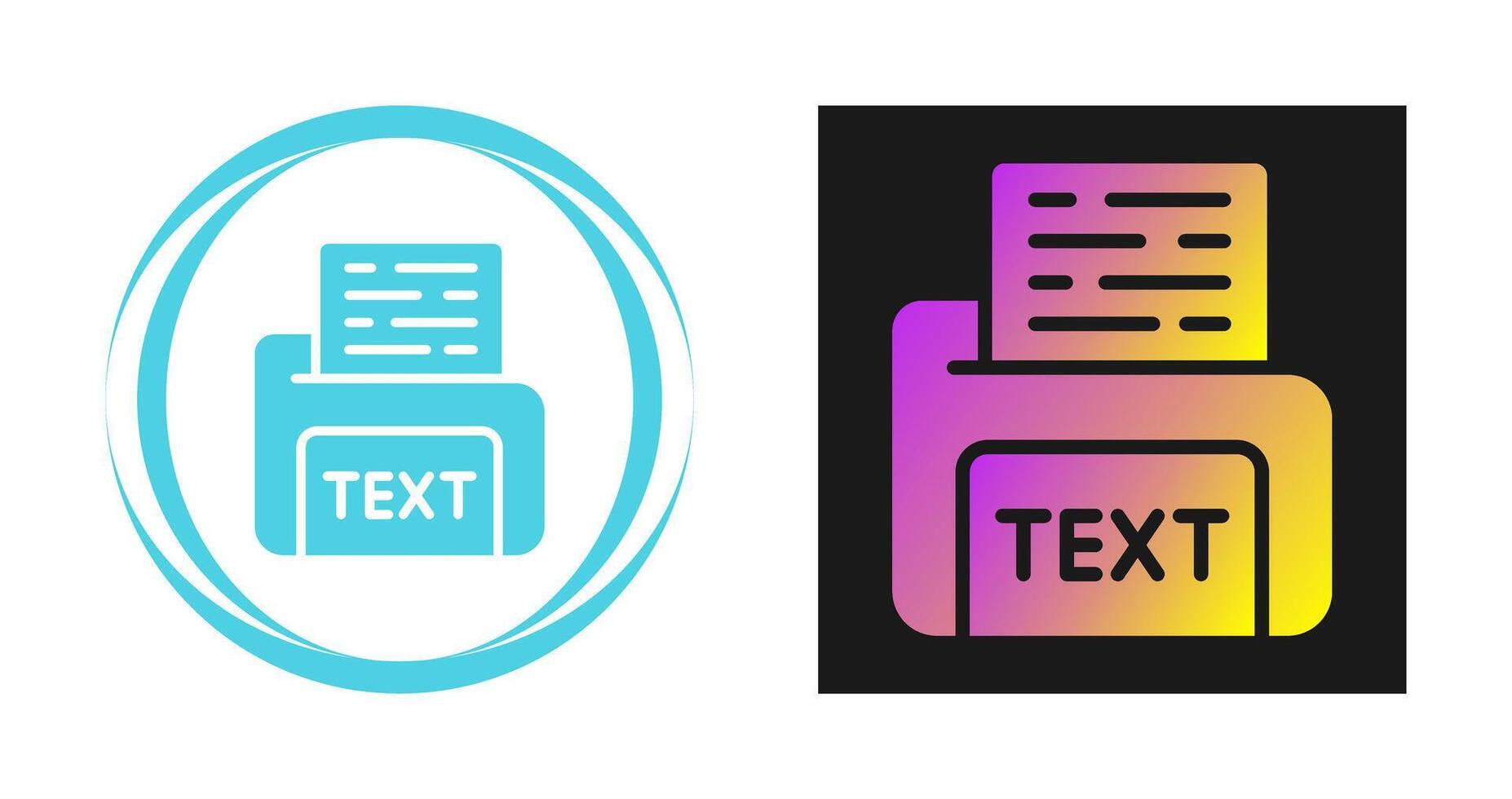 Text File Vector Icon