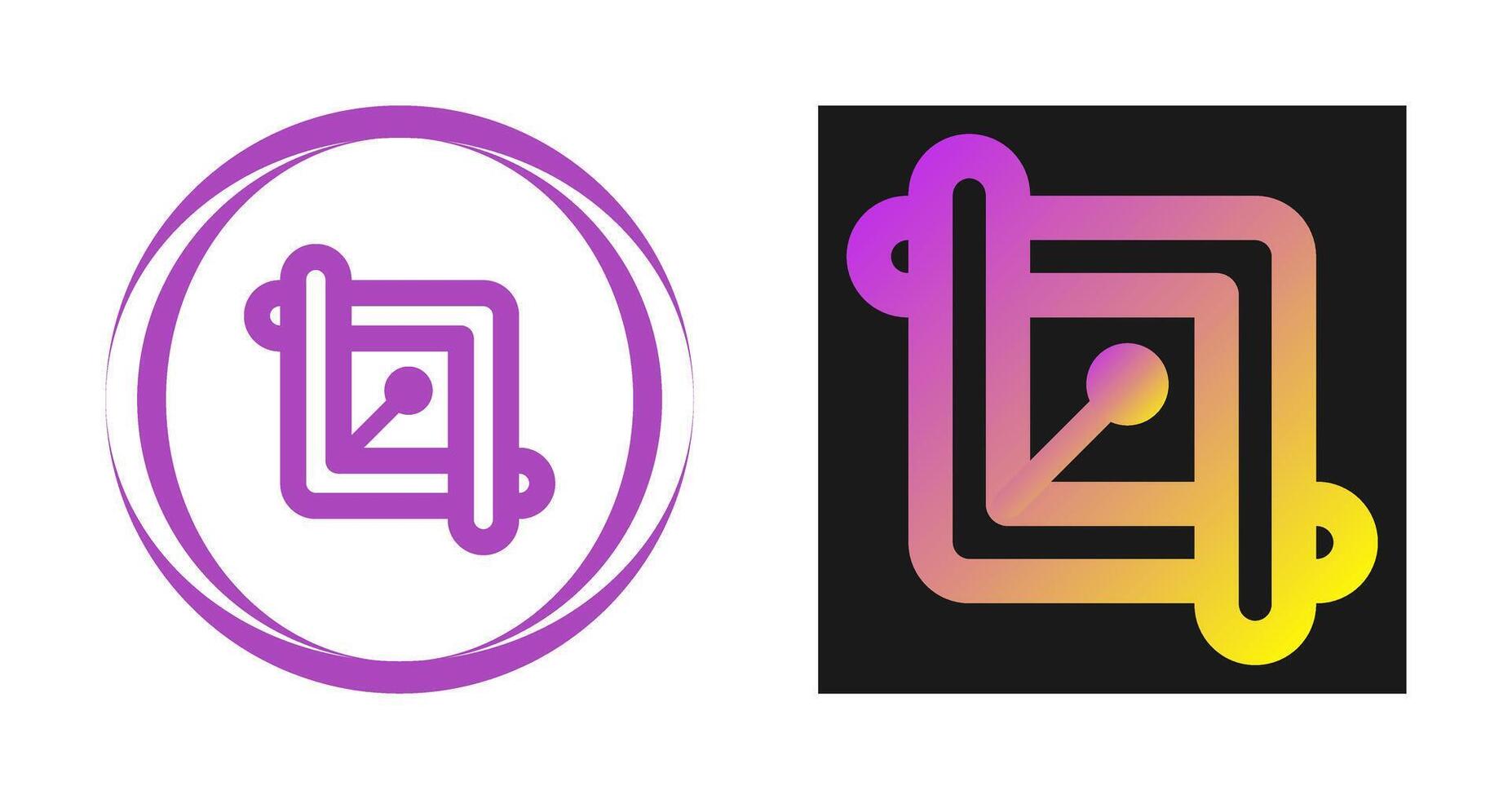 Crop Vector Icon