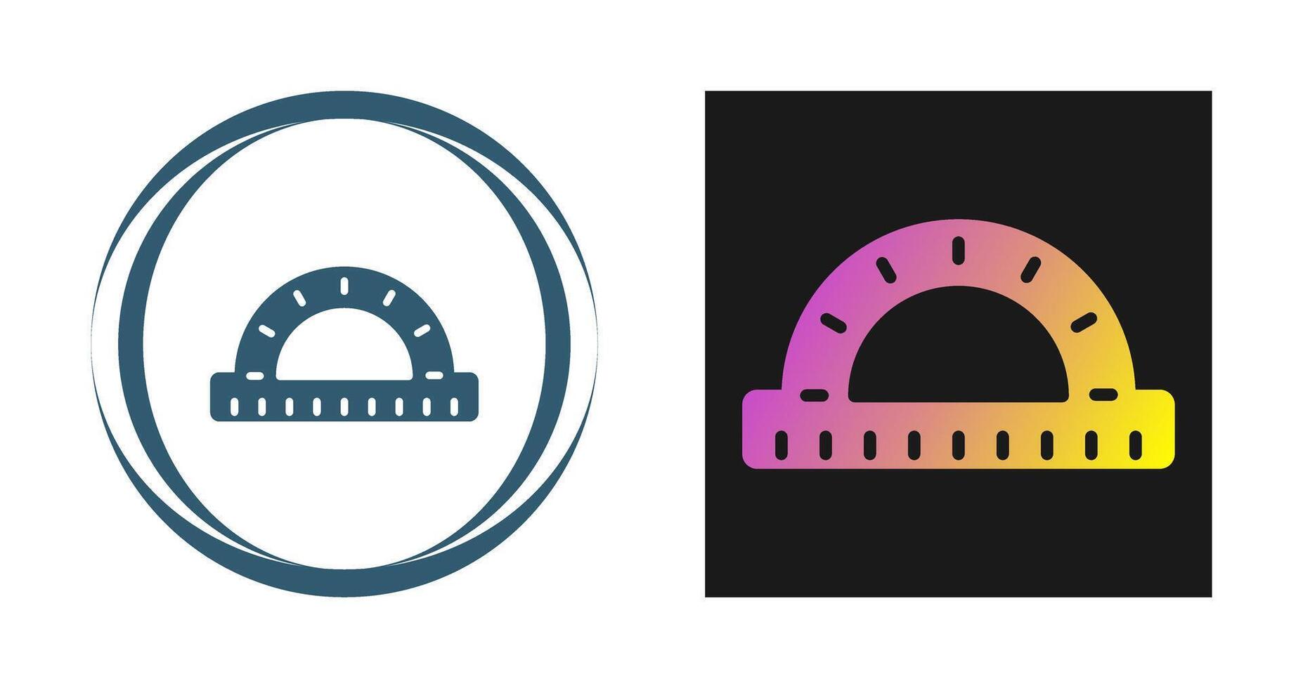 Protractor Vector Icon