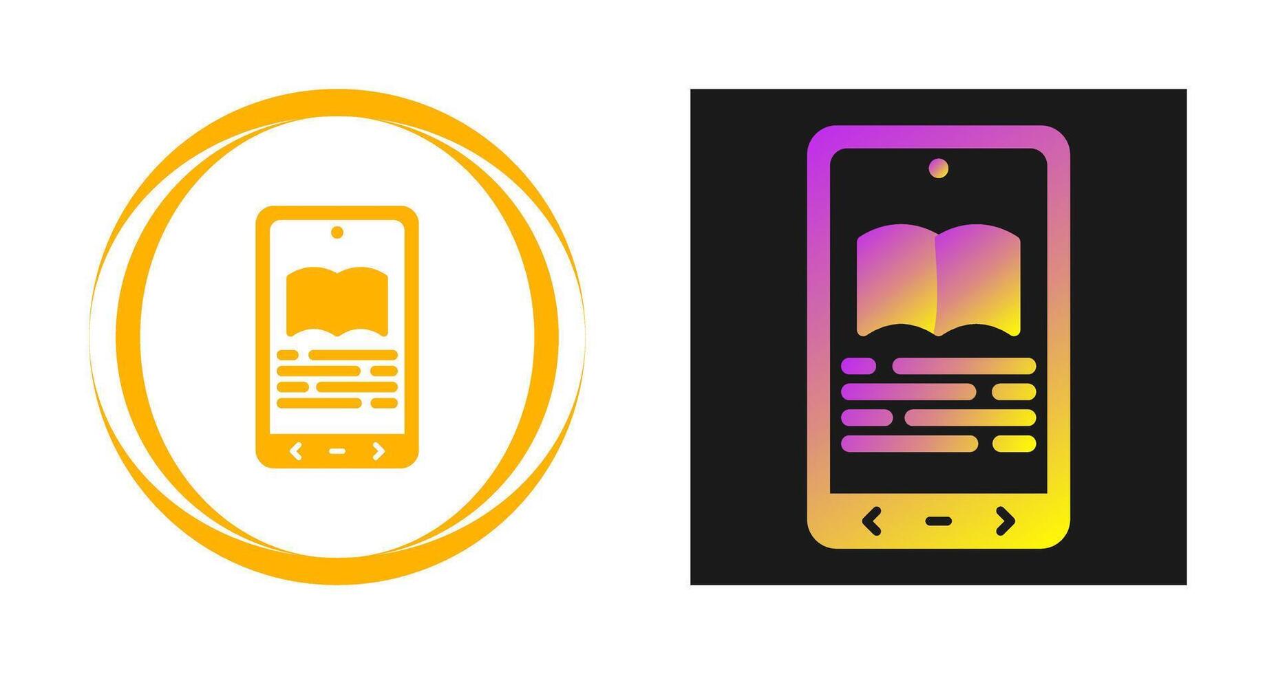 E book Reader Vector Icon