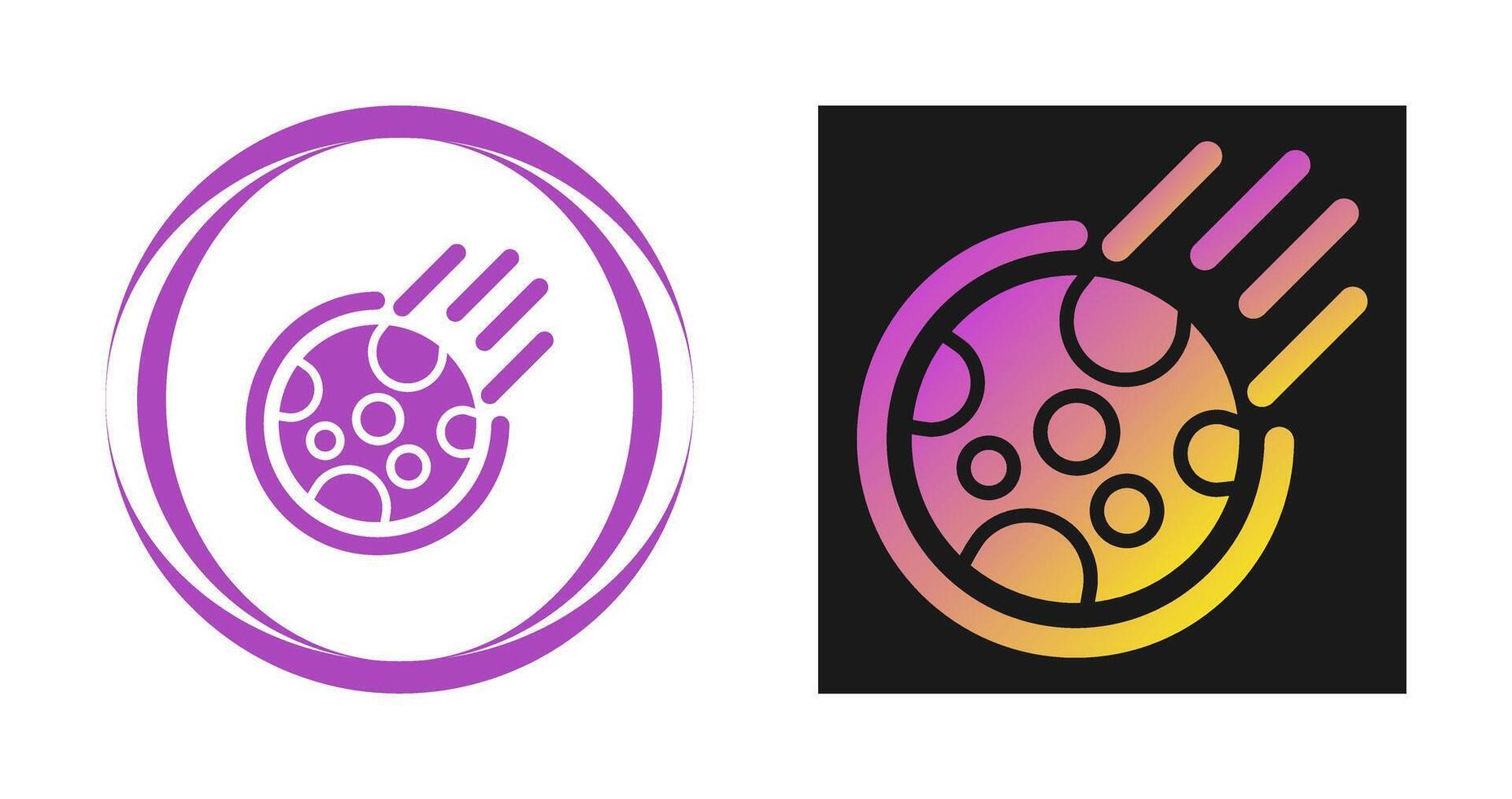 Meteor Vector Icon