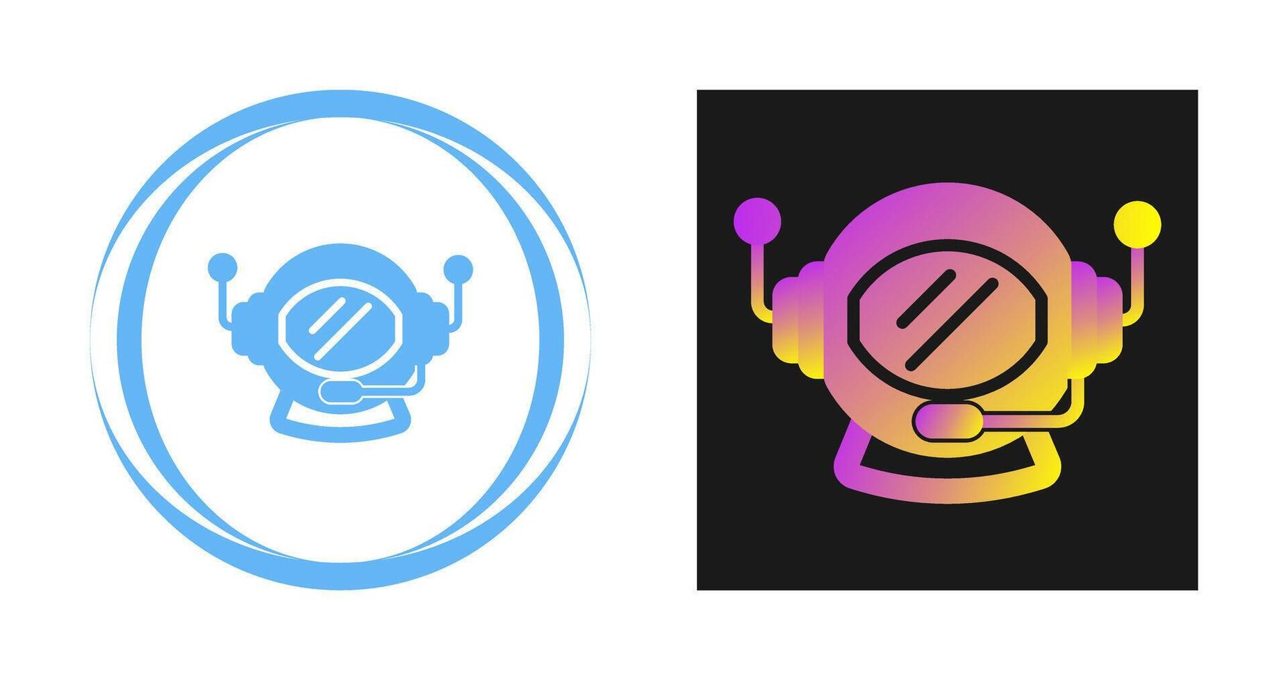 Astronaut Helmet Vector Icon