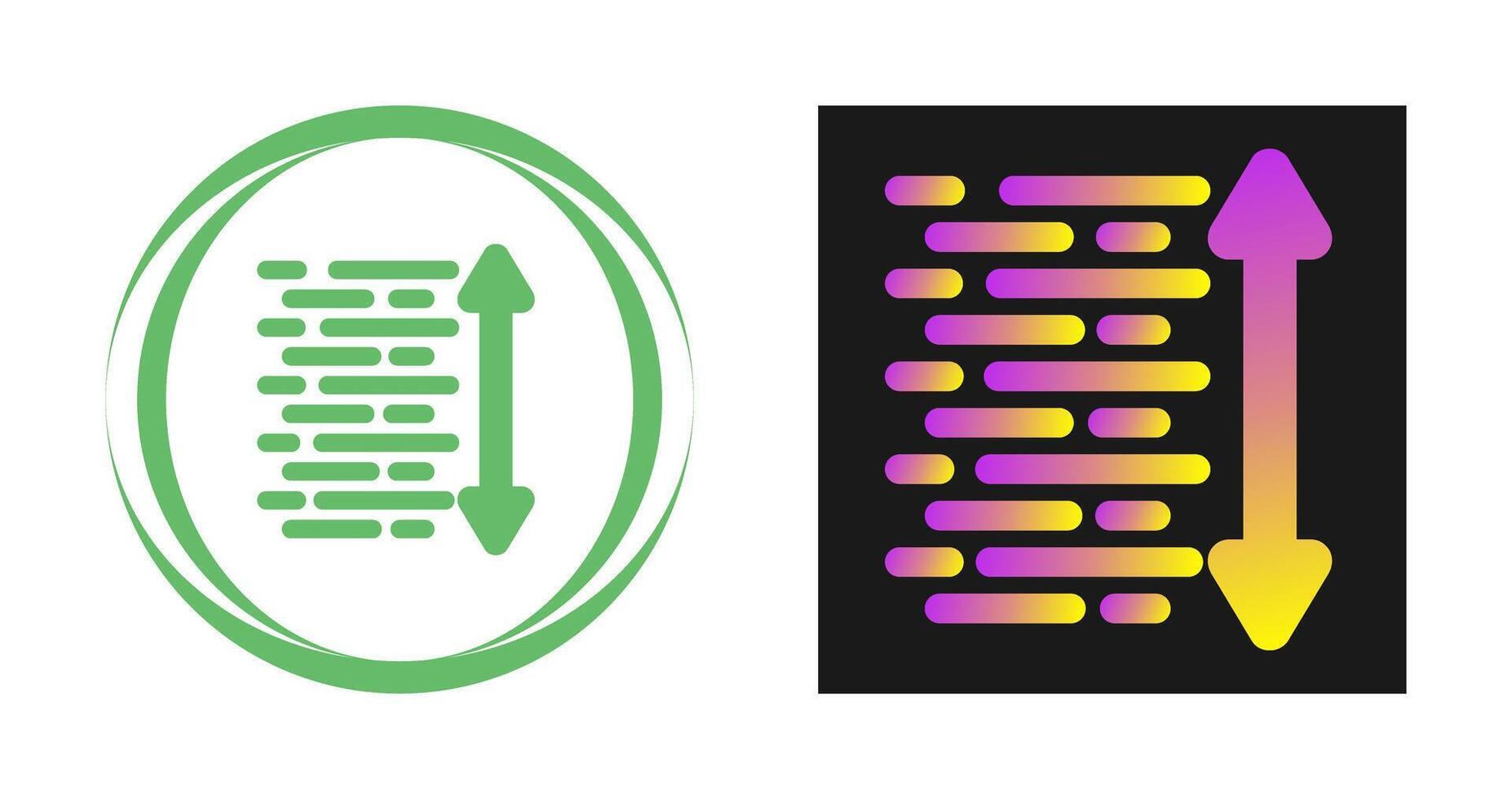 Line Spacing Vector Icon