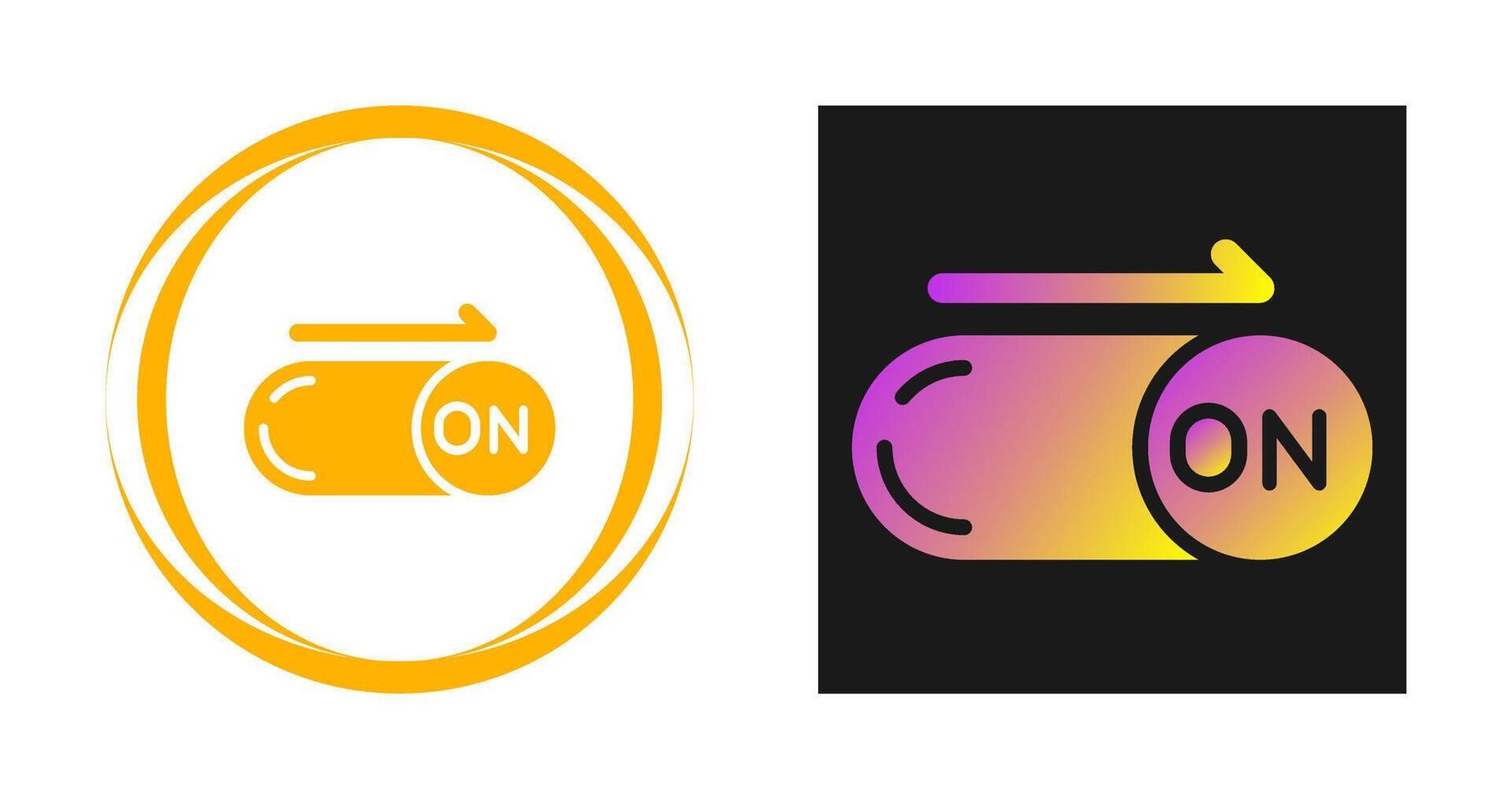 On Button Vector Icon