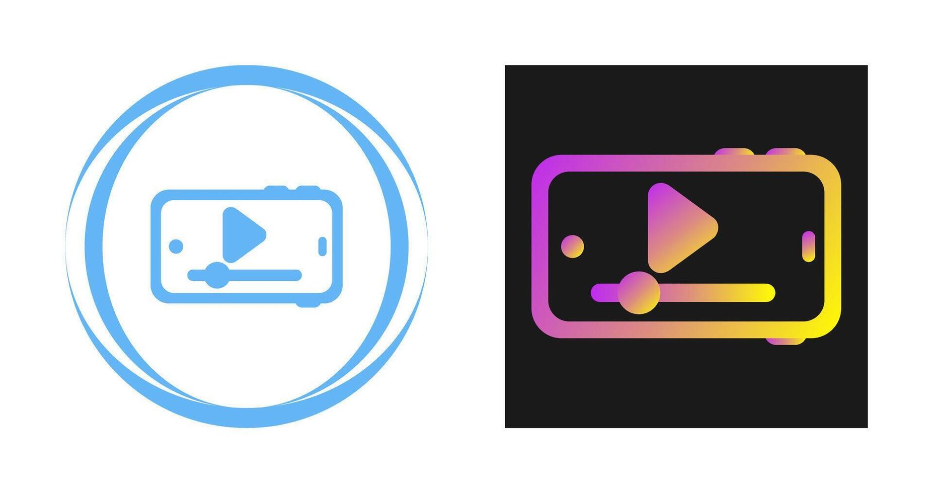 icono de vector de vídeo