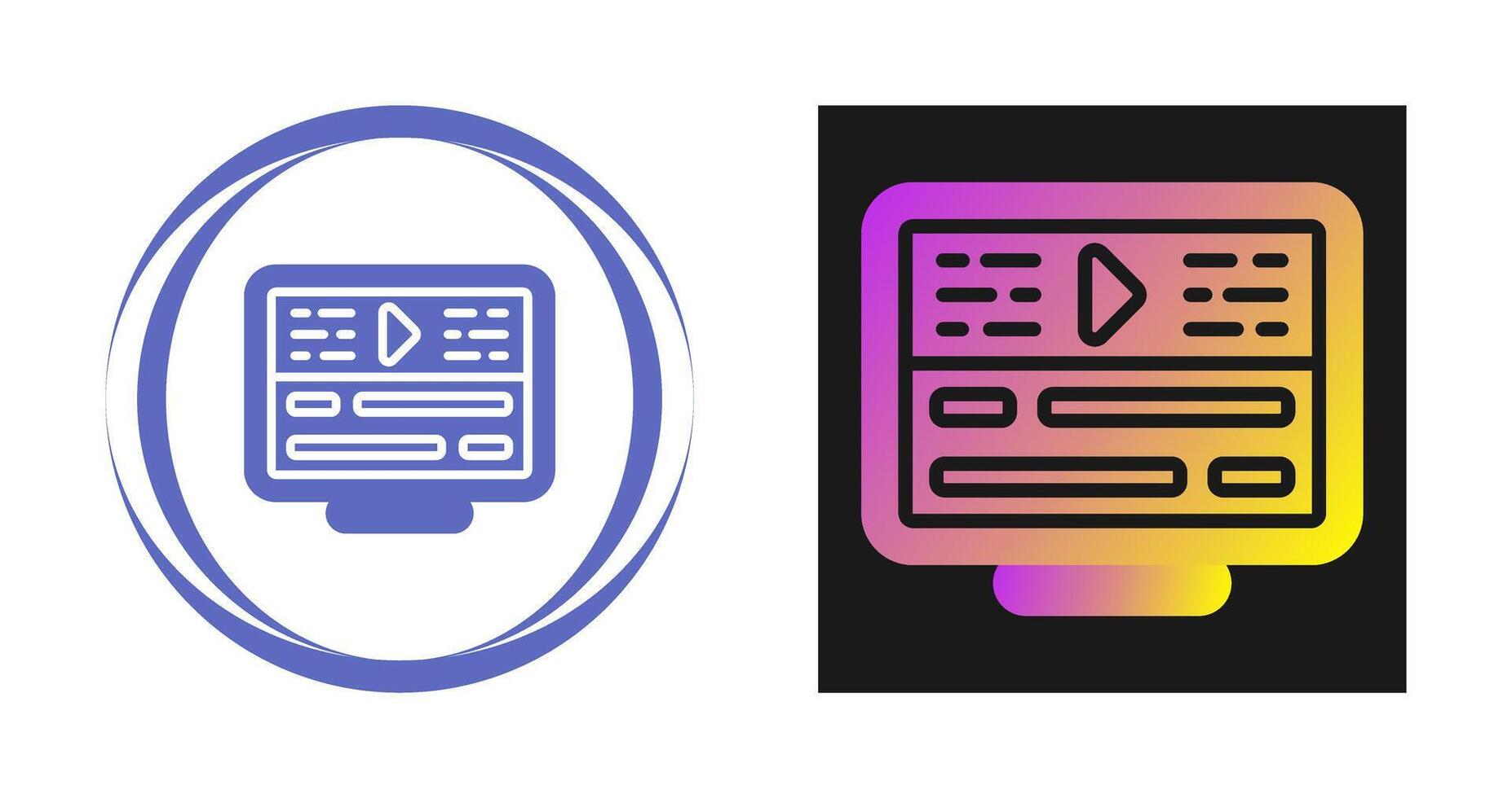 Video Editing Vector Icon