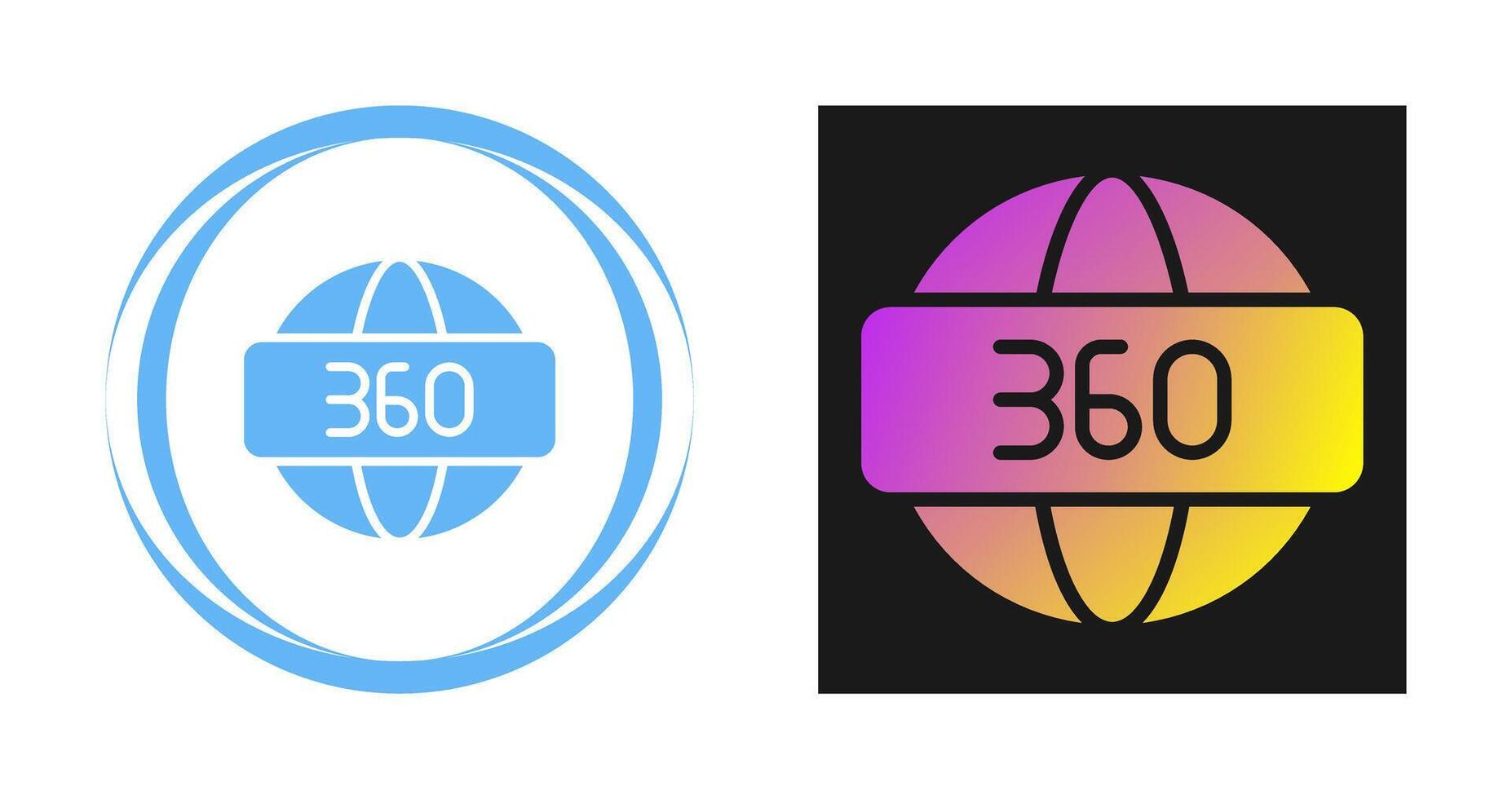 360 Degrees Vector Icon