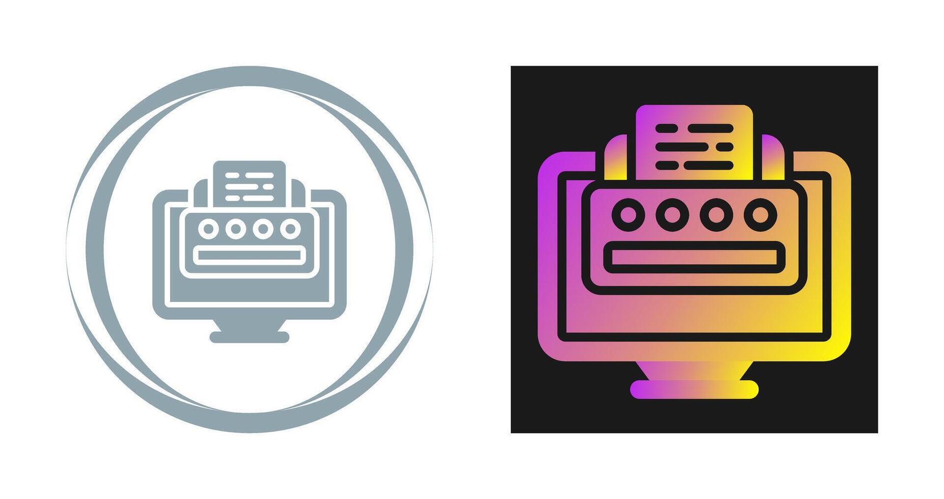 Printer Vector Icon 40000721 Vector Art at Vecteezy