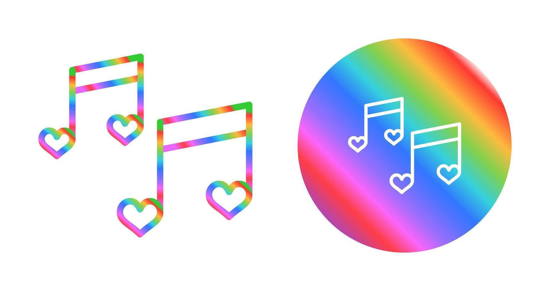 romántico música vector icono