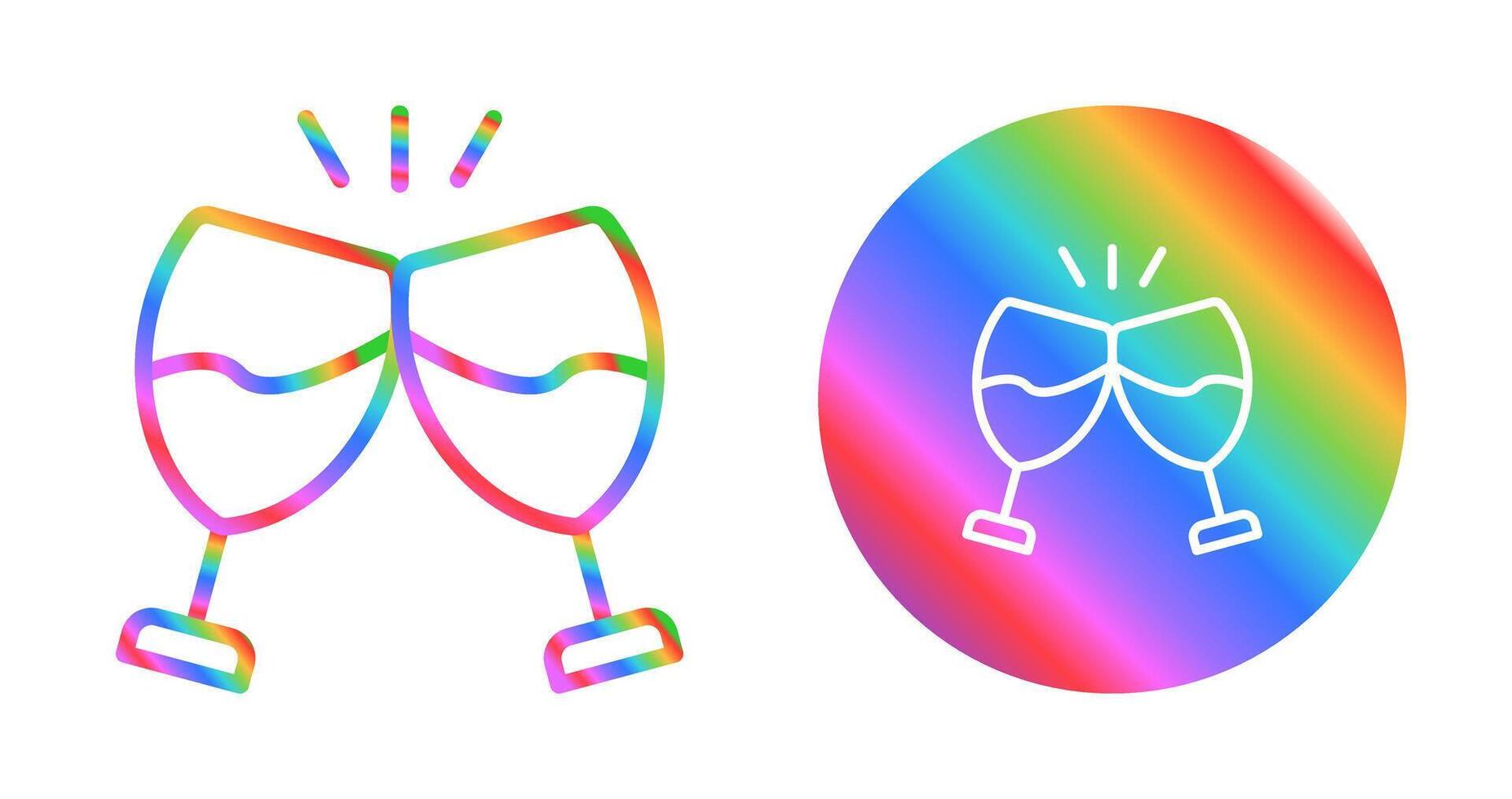 Champagne toast Vector Icon