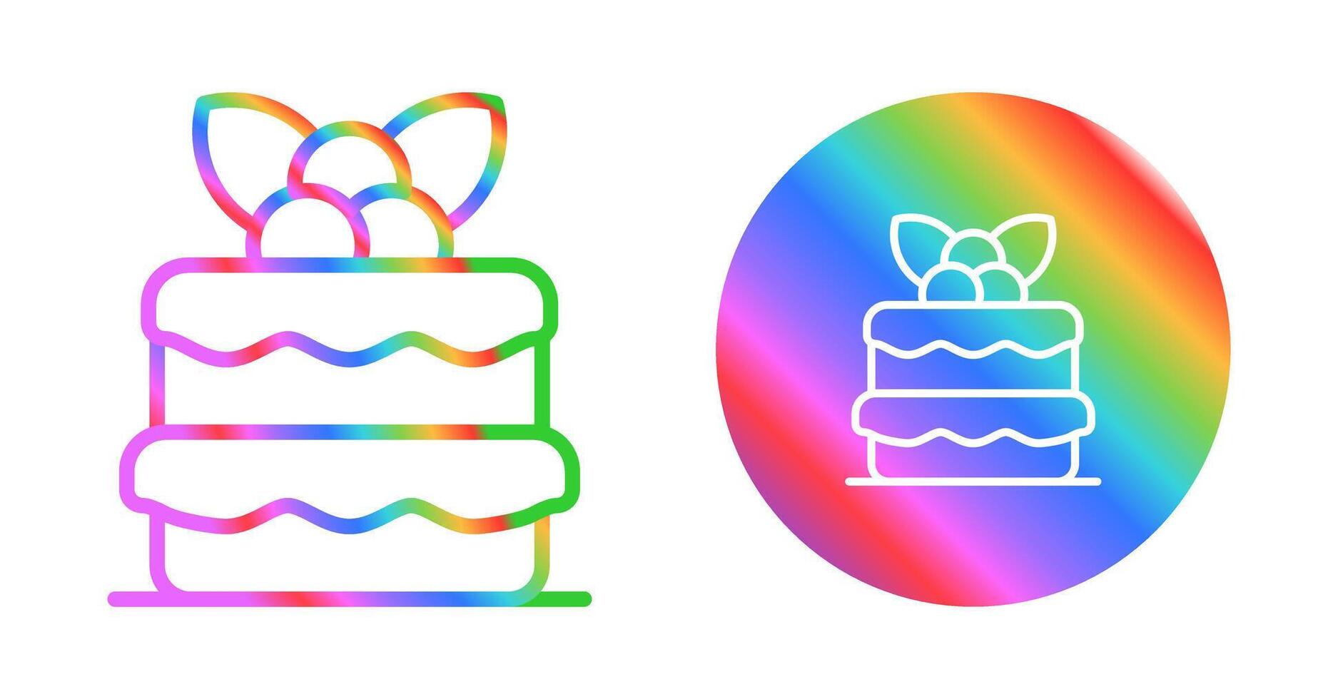 Red velvet cake Vector Icon