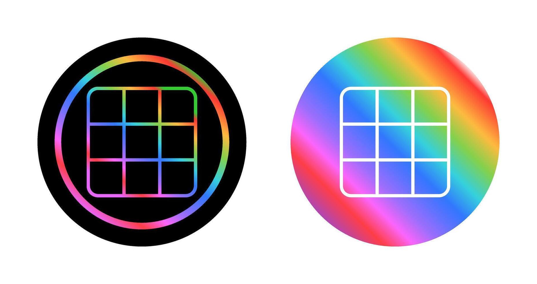 de rubik cubo vector icono