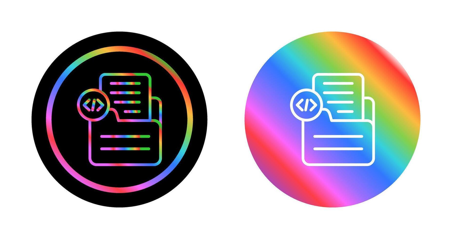 Document Insert Code Vector Icon