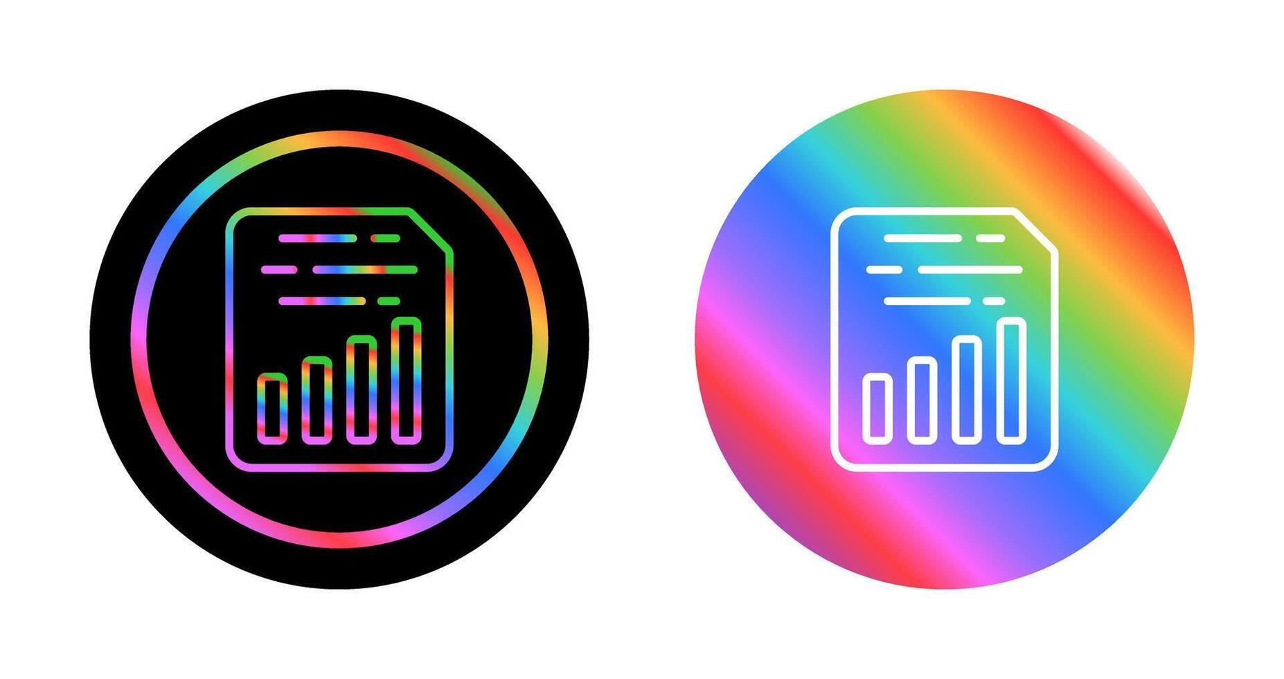 Document Insert Chart Vector Icon