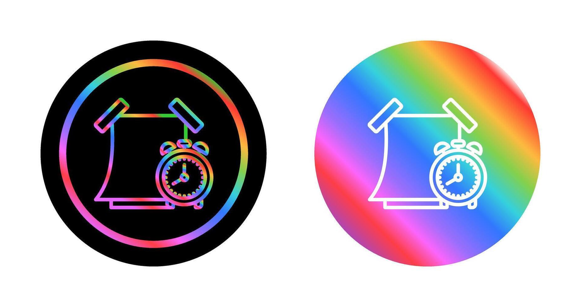 Sticky note with alarm clock Vector Icon