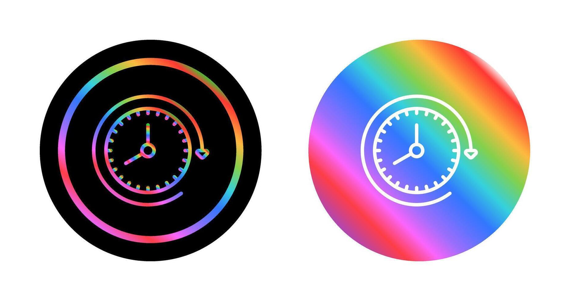 Clock with arrow Vector Icon