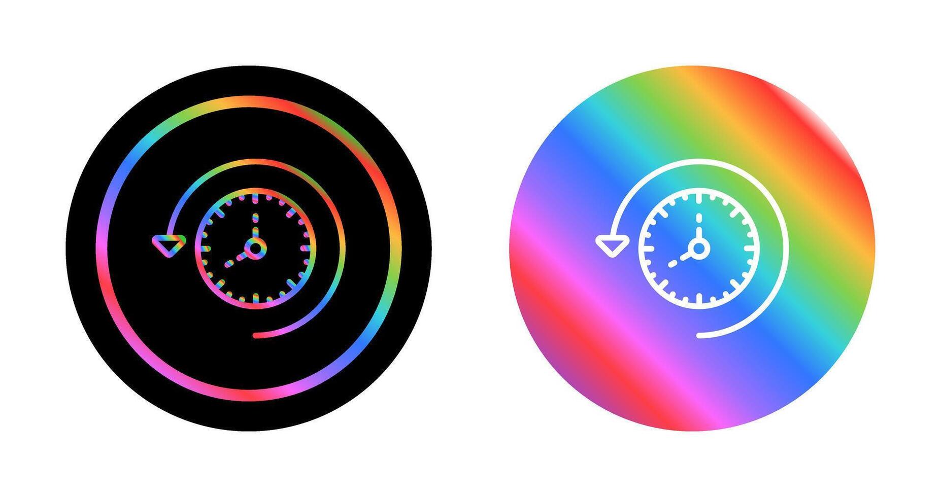 Time Past Vector Icon